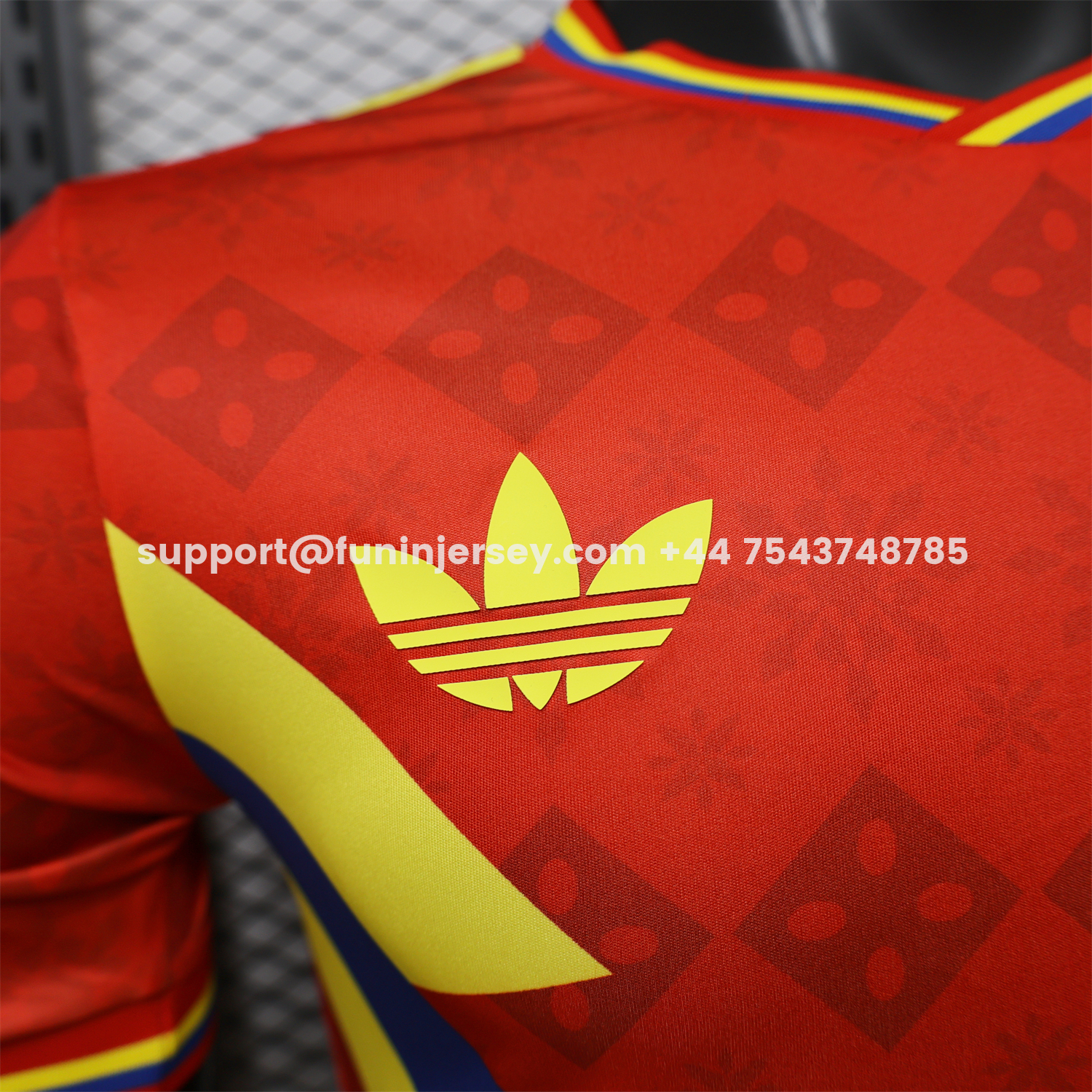 Funinjersey-Colombia 2026 Red With Yellow Blue Special Jersey - Player Version