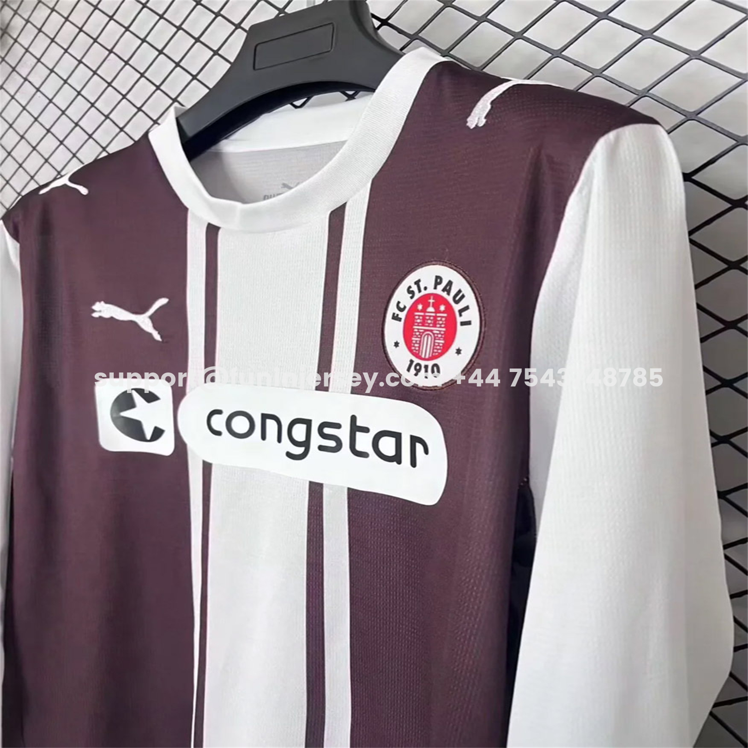 Funinjersey-St. Pauli 25-26 Classic 1970s Design Special Long Sleeves Jersey - Fans Version