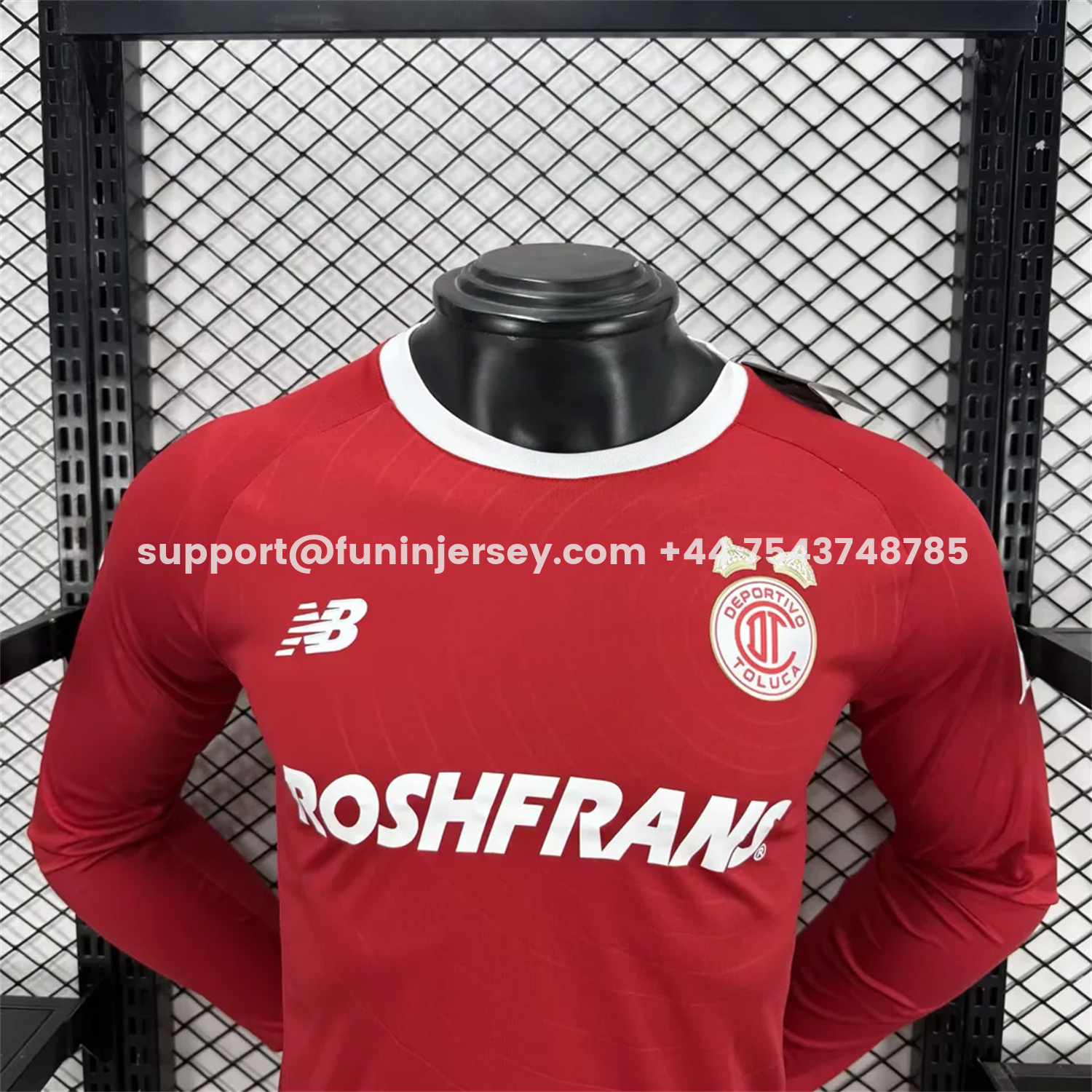 Funinjersey-Toluca 25-26 Red Special Long Sleeves Jersey - Player Version