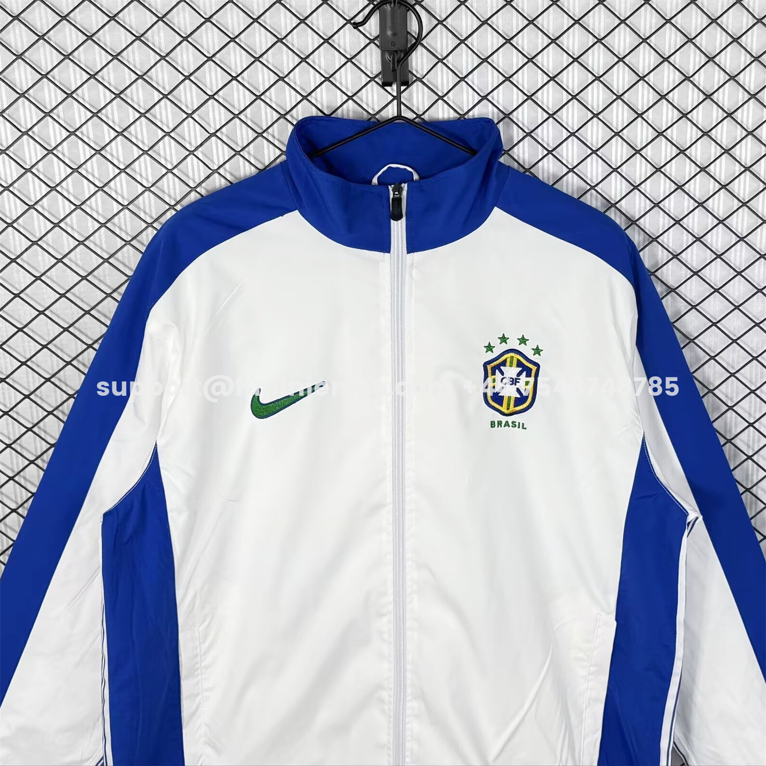 Funinjersey-Retro Brazil 1998 White Windbreaker