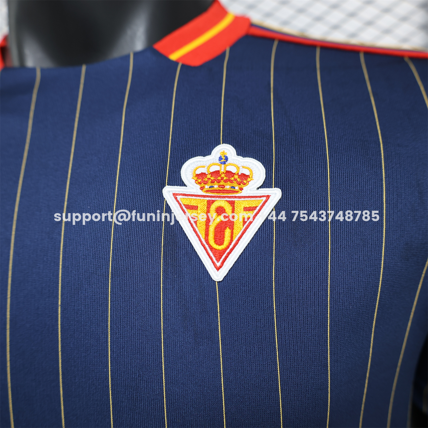 Funinjersey-Spain 2026 Terrace Icon Retro Casual Style Deep Blue Jersey - Player Version