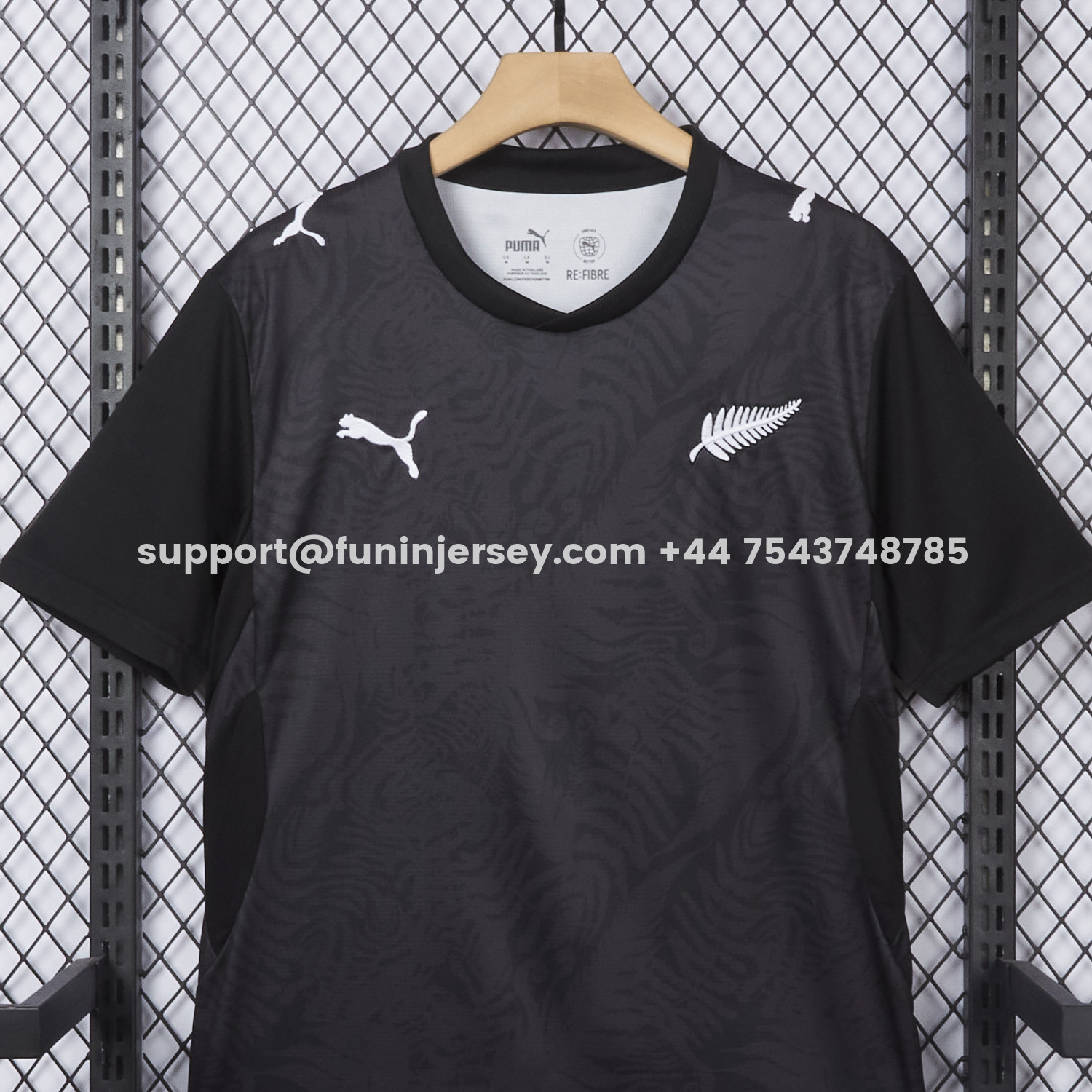 Funinjersey-New Zealand 2026 Away Black Jersey - Fans Version