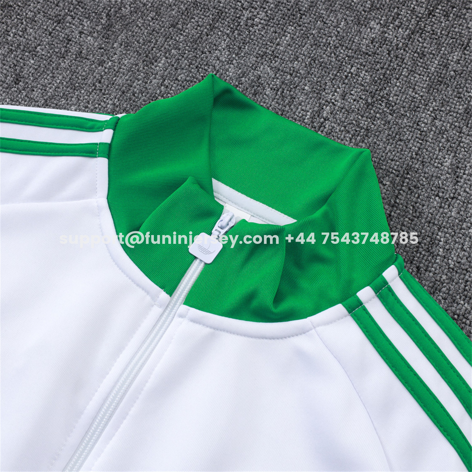 Funinjersey-Senegal 2026 Jacket Training Tracksuit - White With Green Jackets & Pants