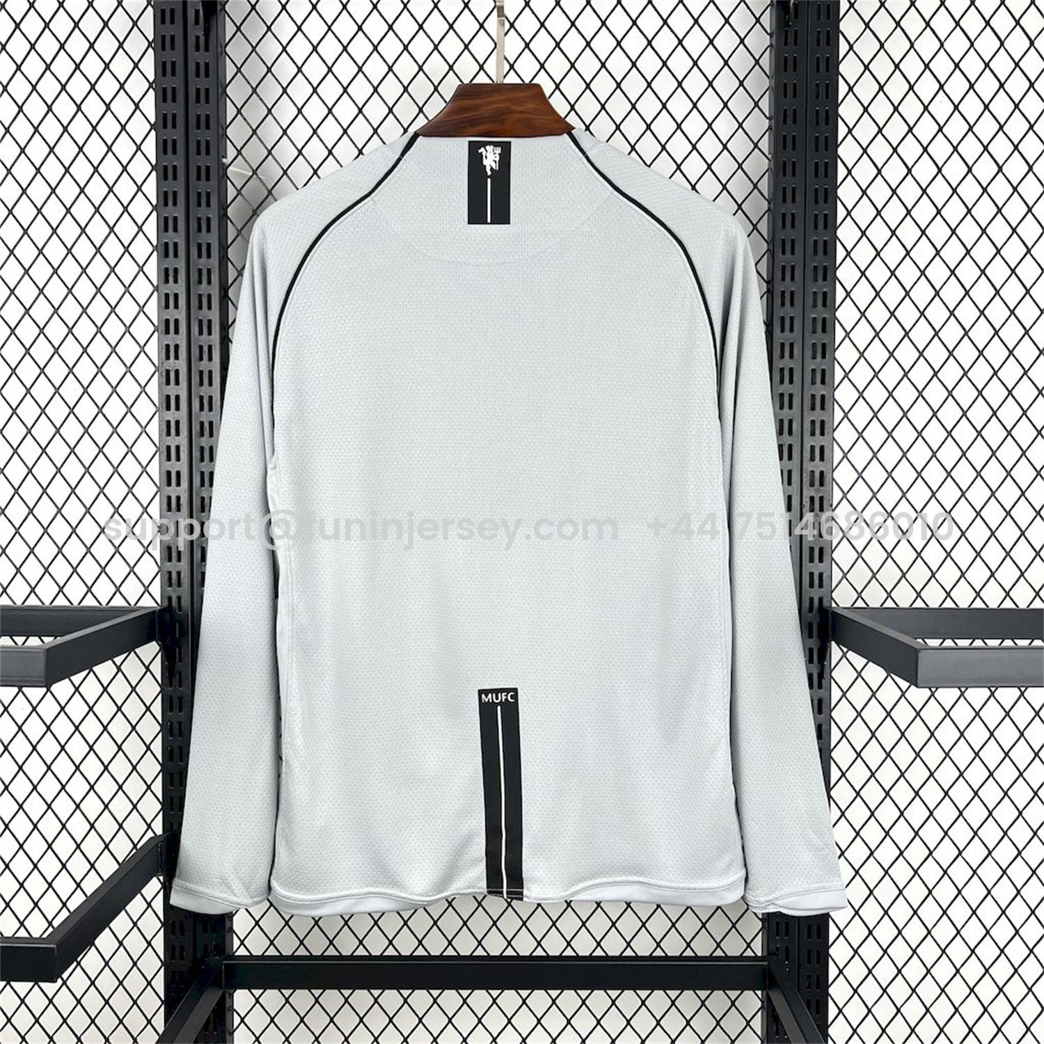 Funinjersey-Retro Manchester United 2007-08 Grey Goalkeeper Long Sleeves Jersey