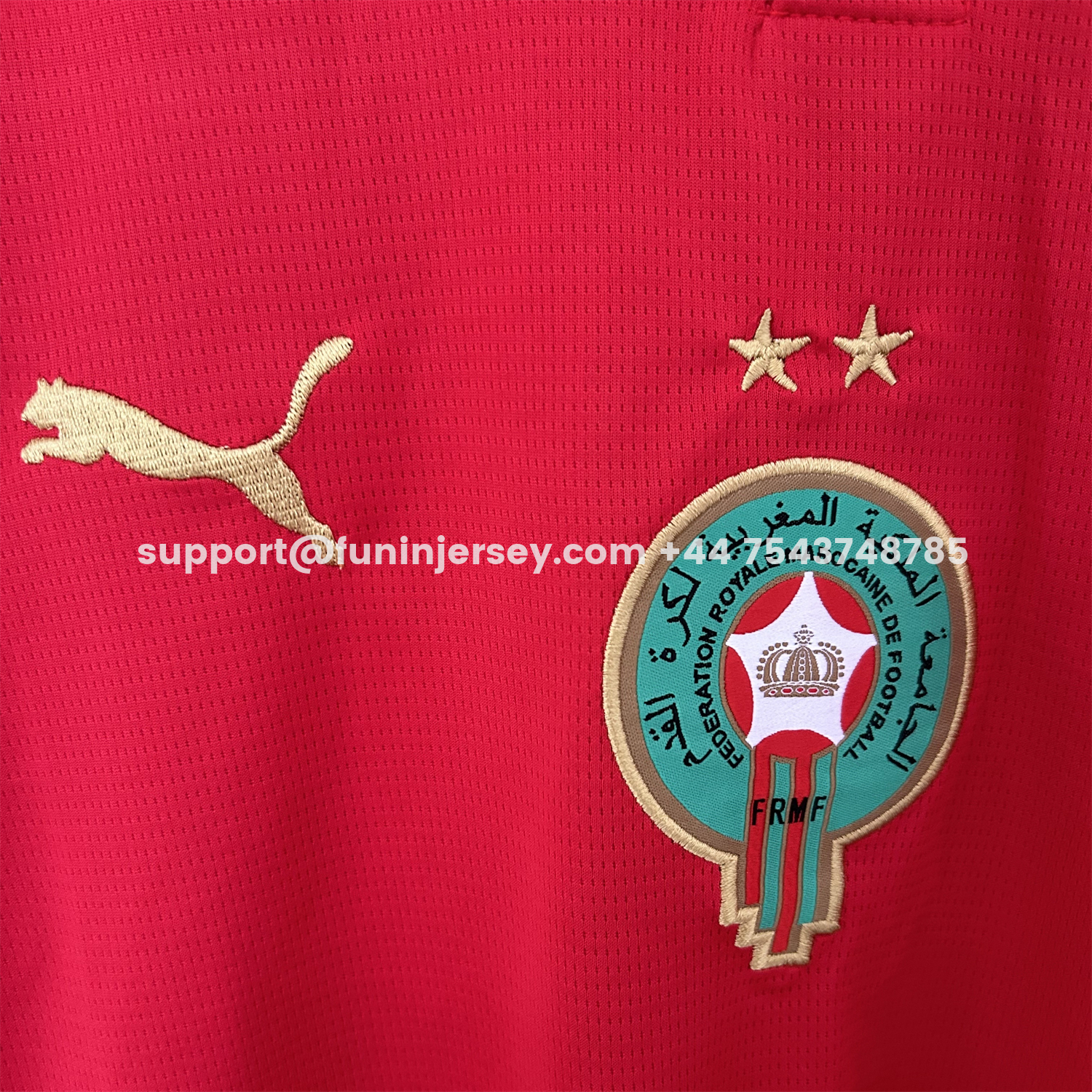 Funinjersey-【Two-Crown Star】Morocco 2026 Home Jersey - Fans Version