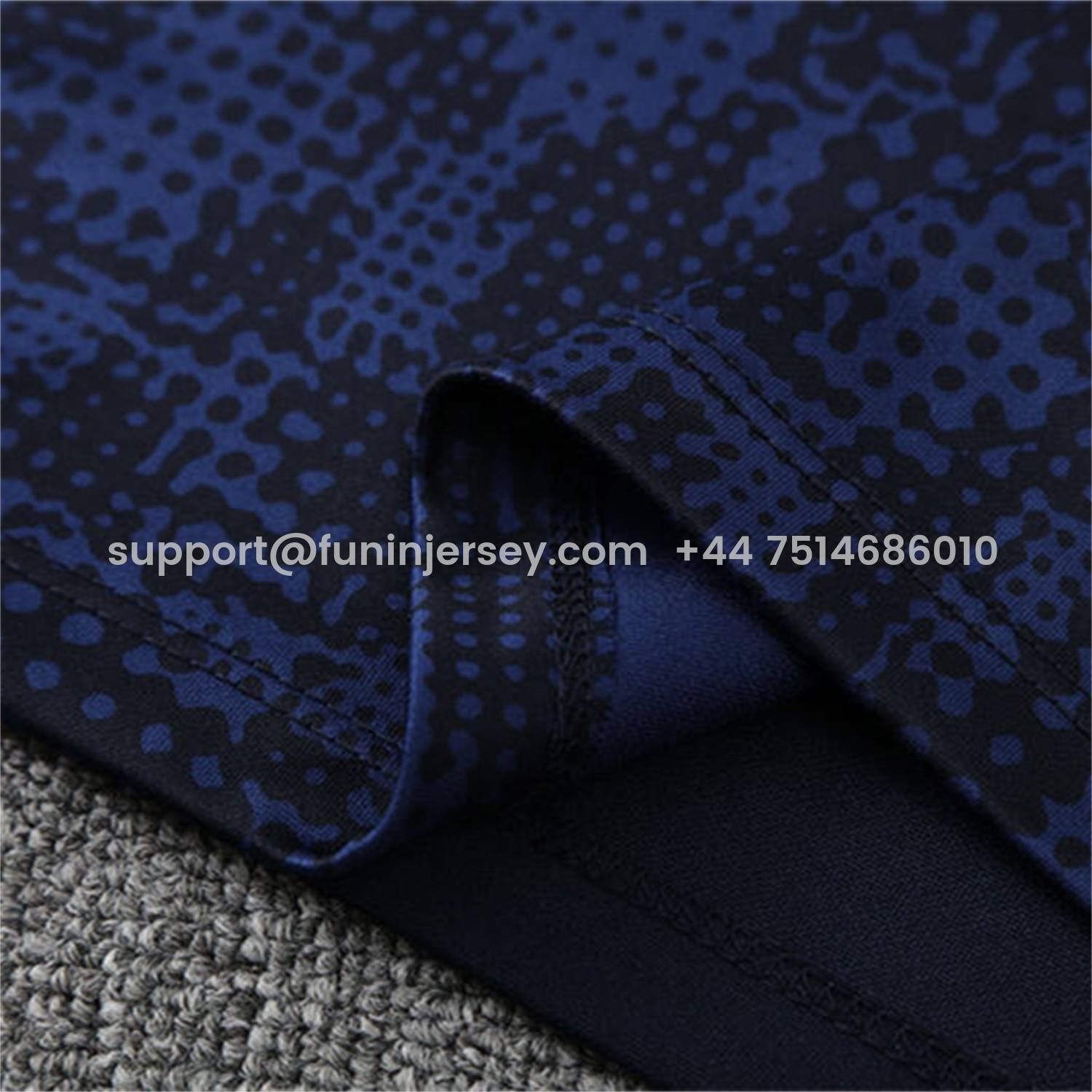 Funinjersey-Marseille 25-26 Kids Long Sleeve Training Set - Royal Blue Top & Royal Blue Pants