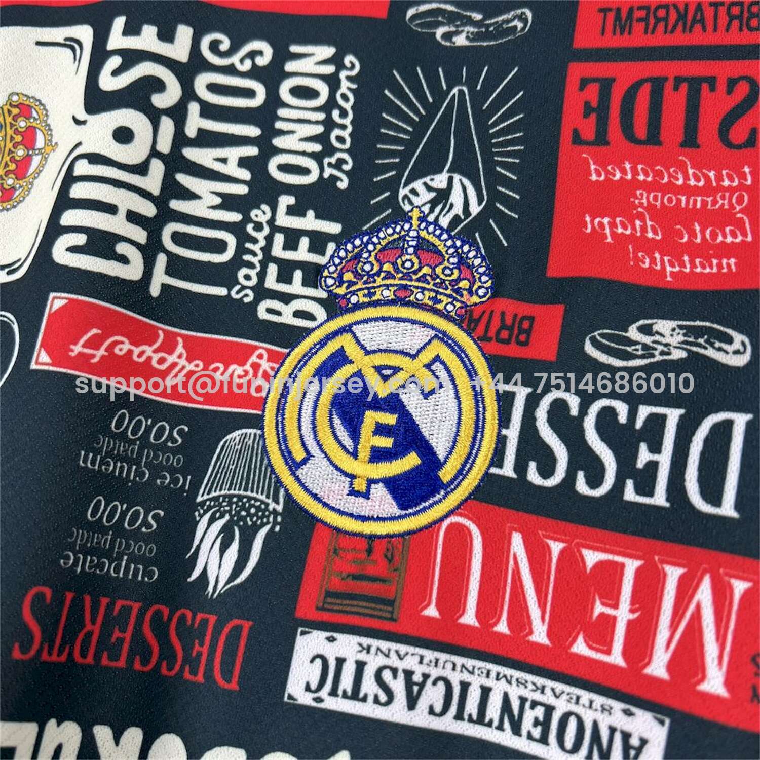 Funinjersey-Real Madrid 25-26 Color Advertising Swatch Dark Gray Jersey - Fans Version