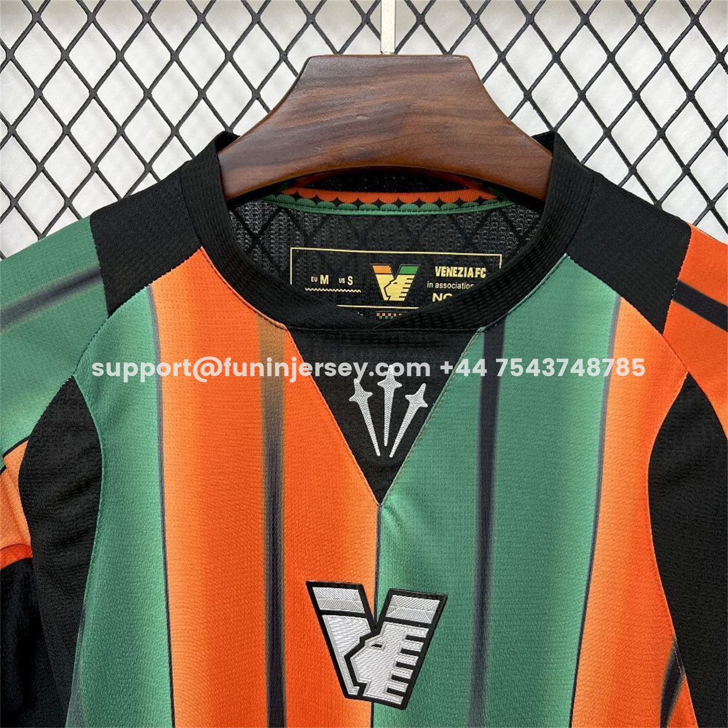 Funinjersey-Venezia FC 25-26 Orange And Green Unsponsored Special Jersey - Fans Version