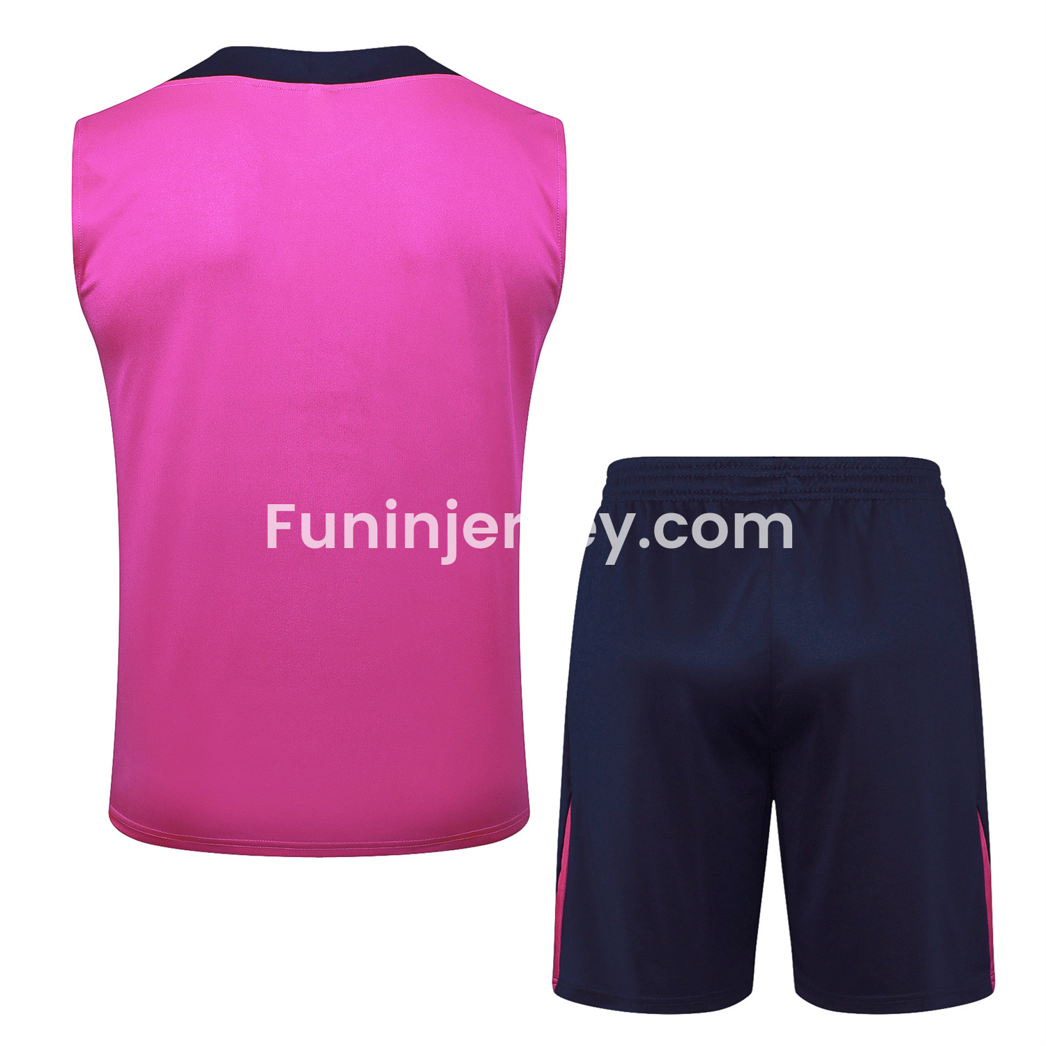Funinjersey-Barcelona 25-26 Vest Training Set - Purple Pink Vest and Black Shorts
