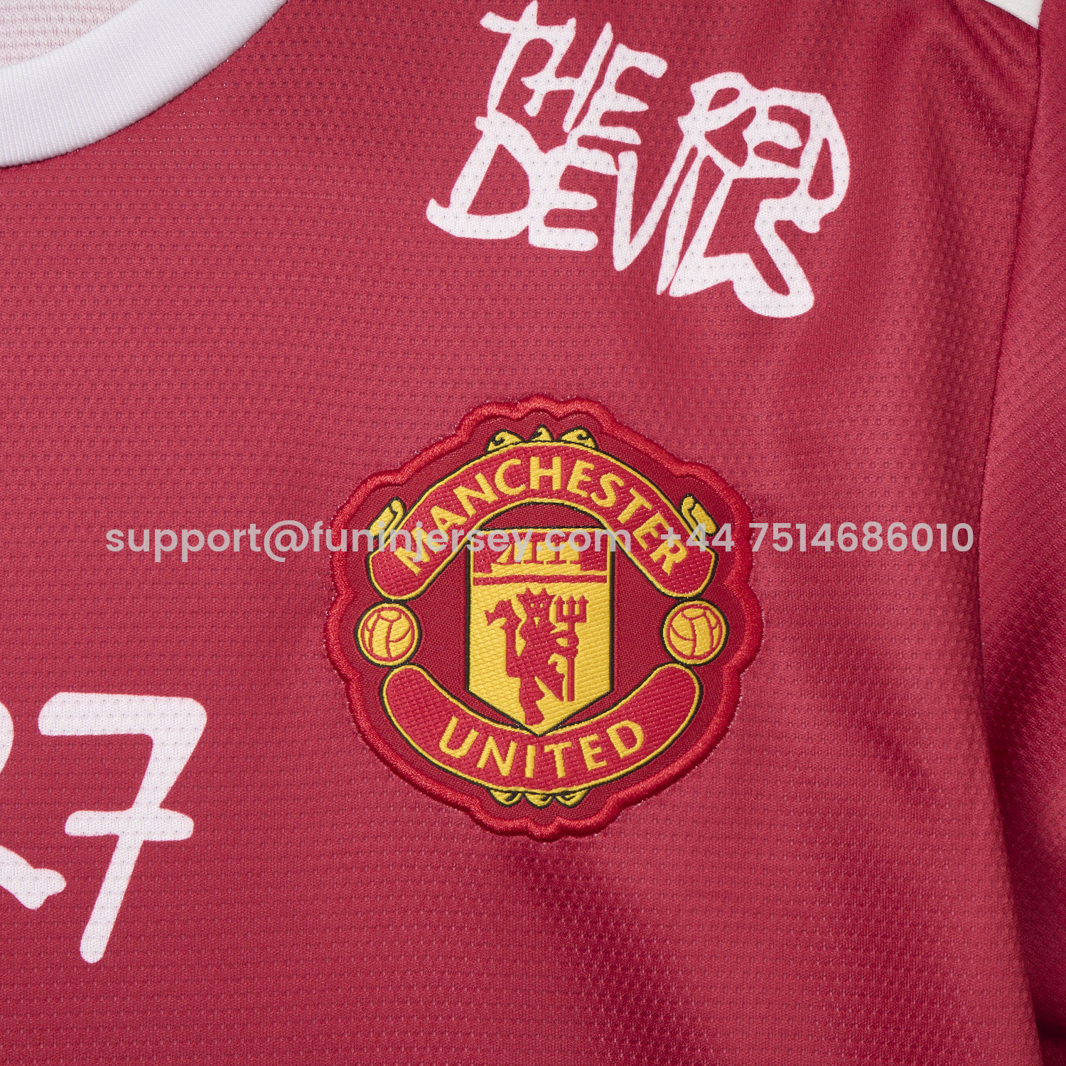 Funinjersey-Retro Manchester United 21-22 Home Ronaldo Graffiti Edition Special Edition Jersey