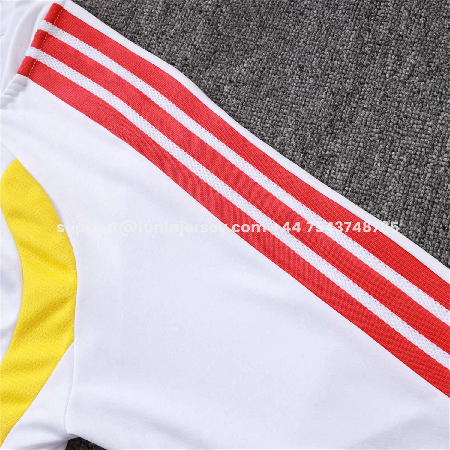 Funinjersey-Colombia 2026 Long Sleeve Training Set - White Top & Black Pants