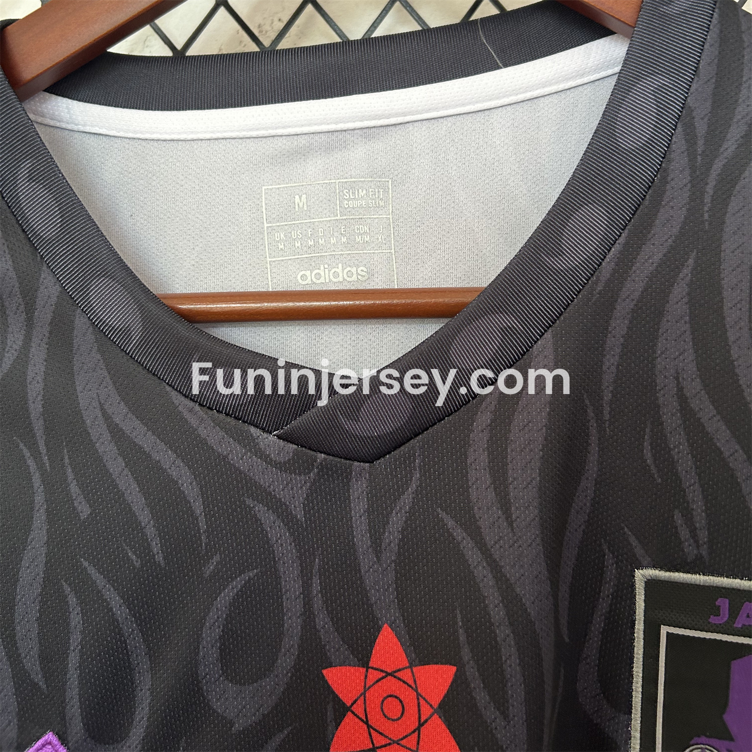 Funinjersey-Japan 25-26 Purple NARUTO 20th Anniversary Black Special Jersey - Fans Version