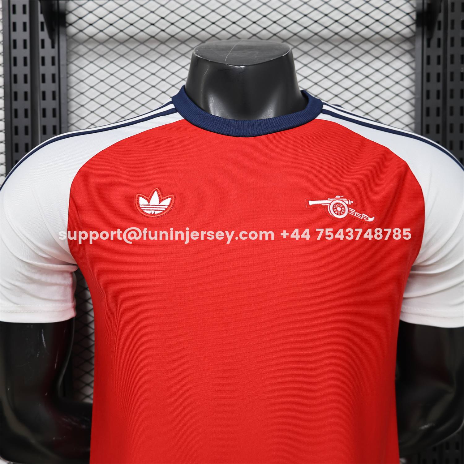 Funinjersey-Arsenal 25-26 Red With White Casual Jersey - Player Version