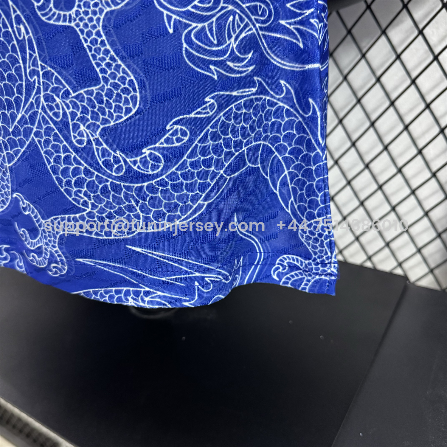 Funinjersey-Japan 25-26 White Dragon Pattern Blue Special Jersey - Player Version