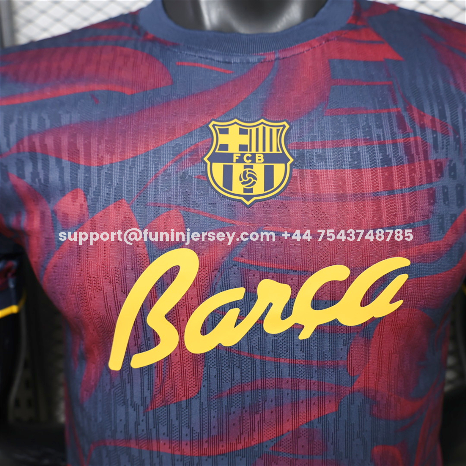Funinjersey-Barcelona 26-27 Barça Indigo Bloom Special Jersey - Player Version