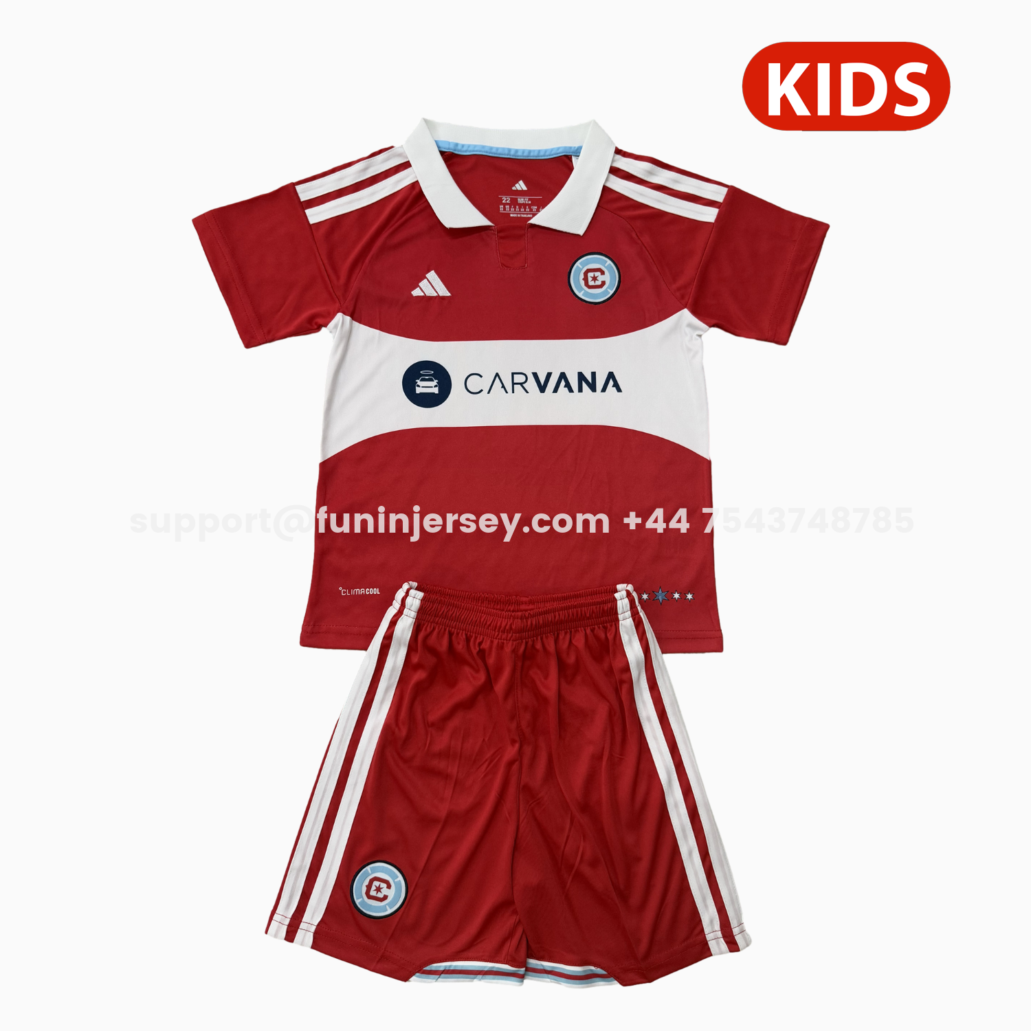 Funinjersey-Chicago Fire 25-26 Home Kids Kit