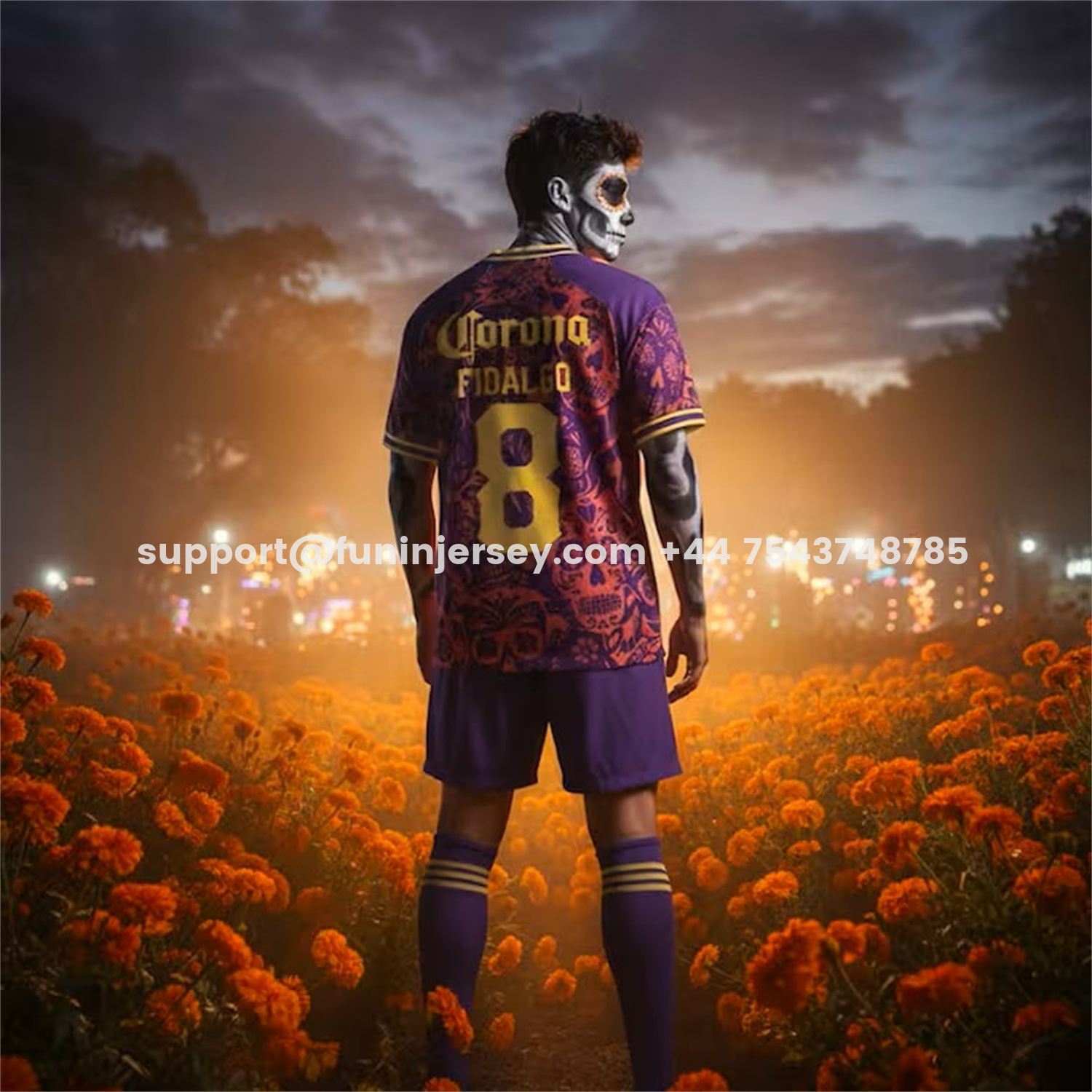 Funinjersey-Club América 25-26 Día de Muertos Purple Jersey - Fans Version