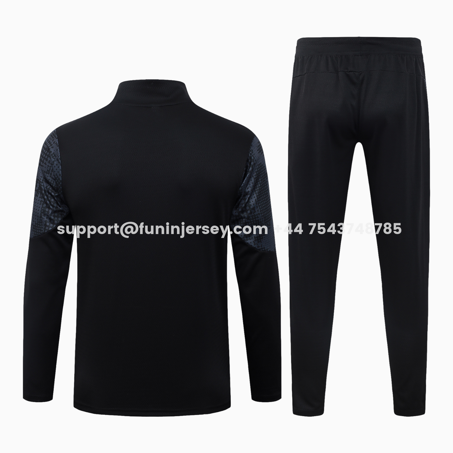 Funinjersey-AC Milan 25-26 Jacket Training Tracksuit - Little Devil Black top & Pants