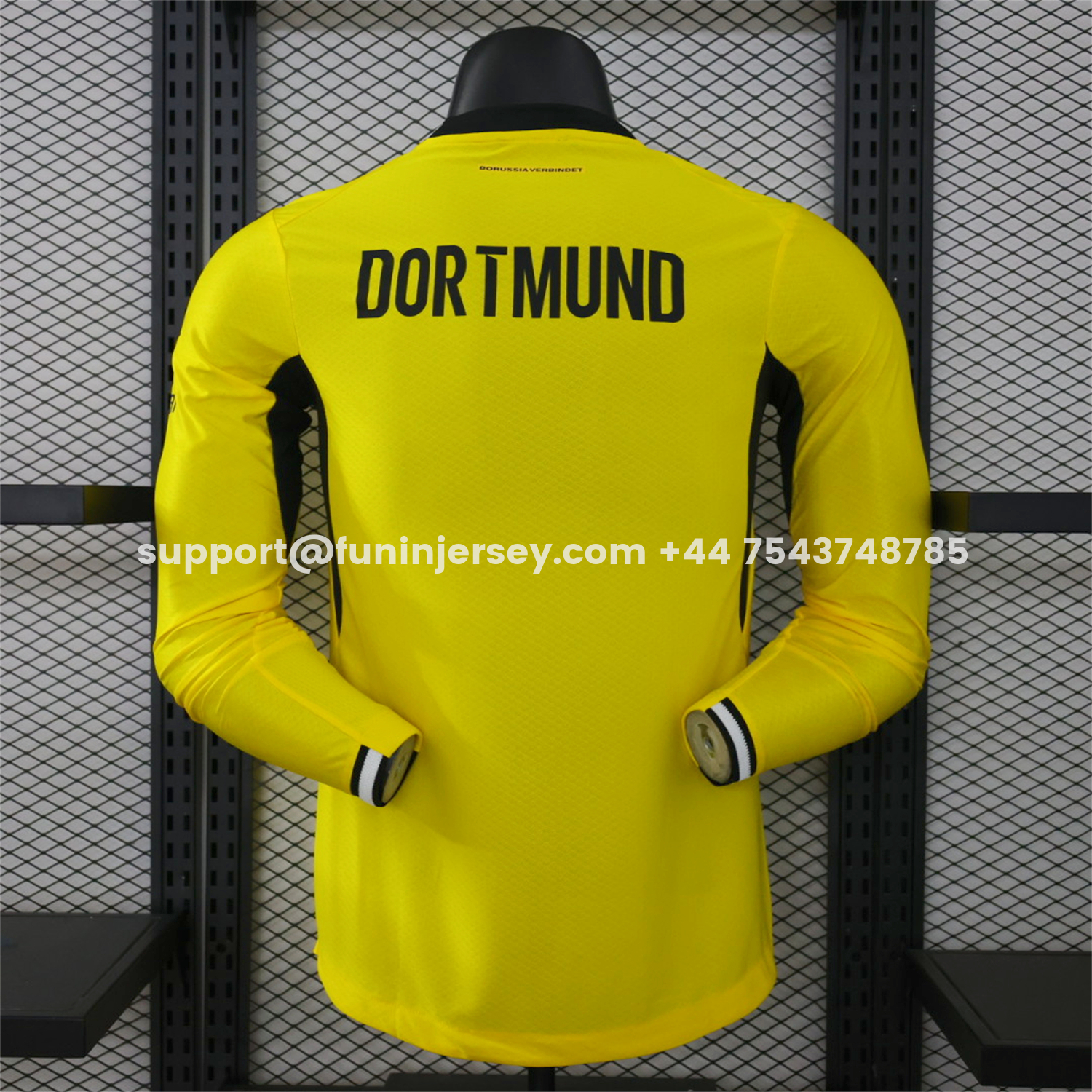 Funinjersey-Dortmund 26-27 Home Long Sleeves Jersey - Player Version