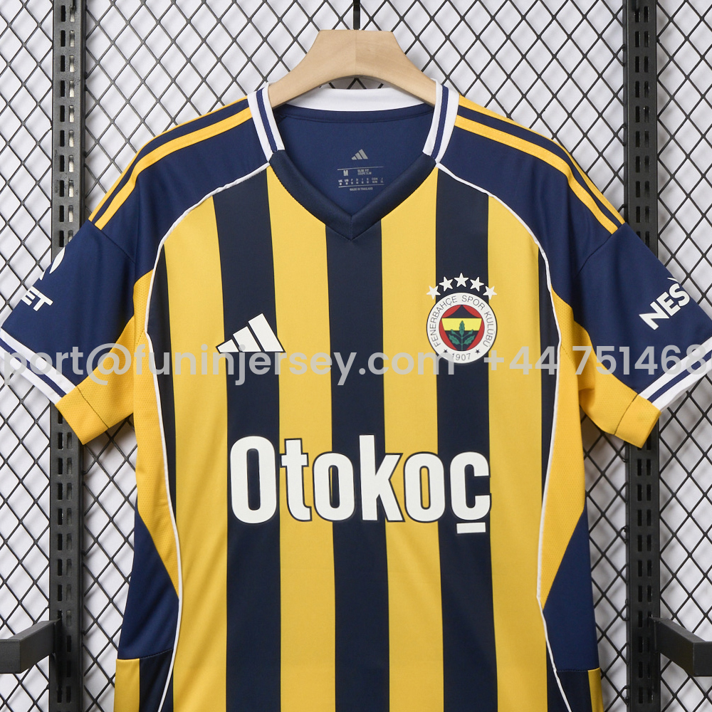 Funinjersey-Fenerbahce 25-26 Home Jersey - Fans Version