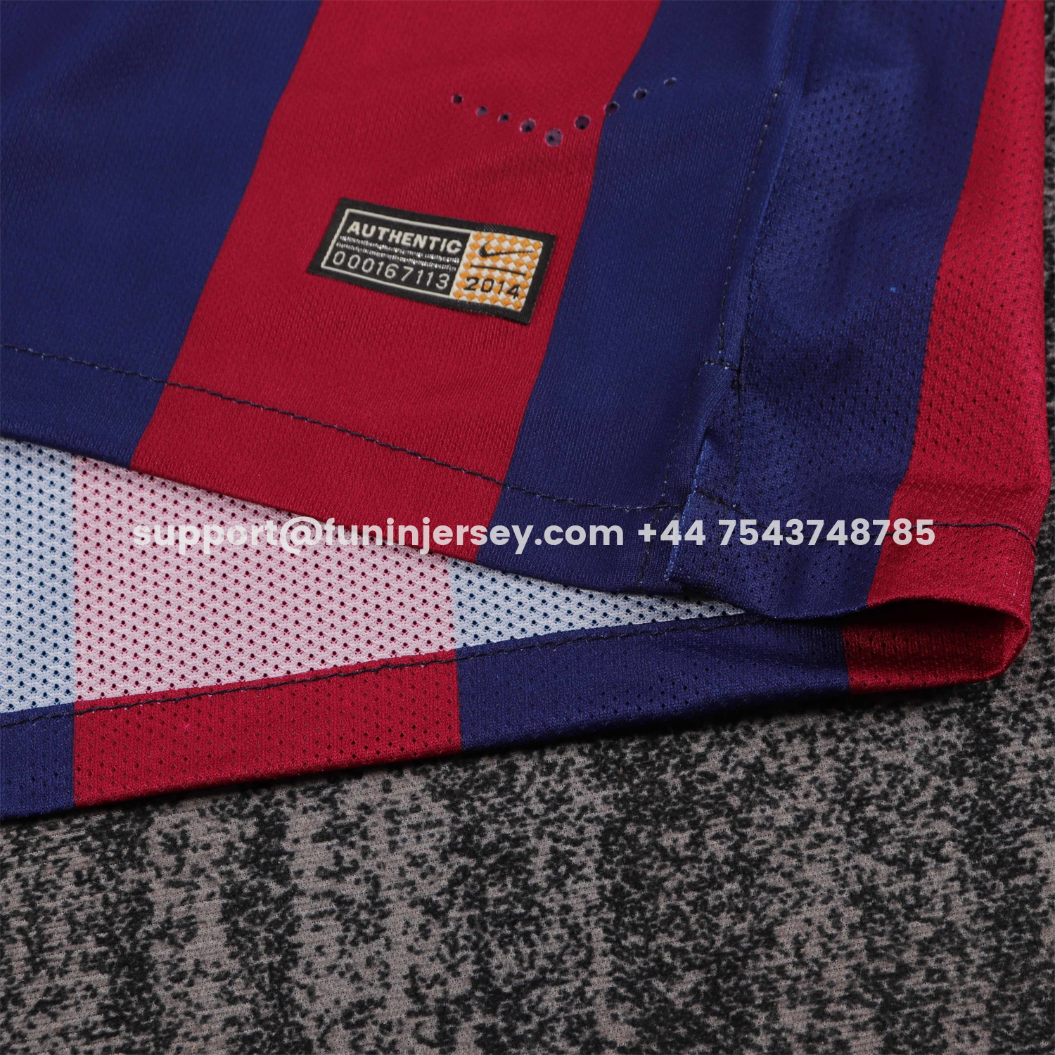 Funinjersey-Retro Barcelona 2014-15 Home Kids Kit