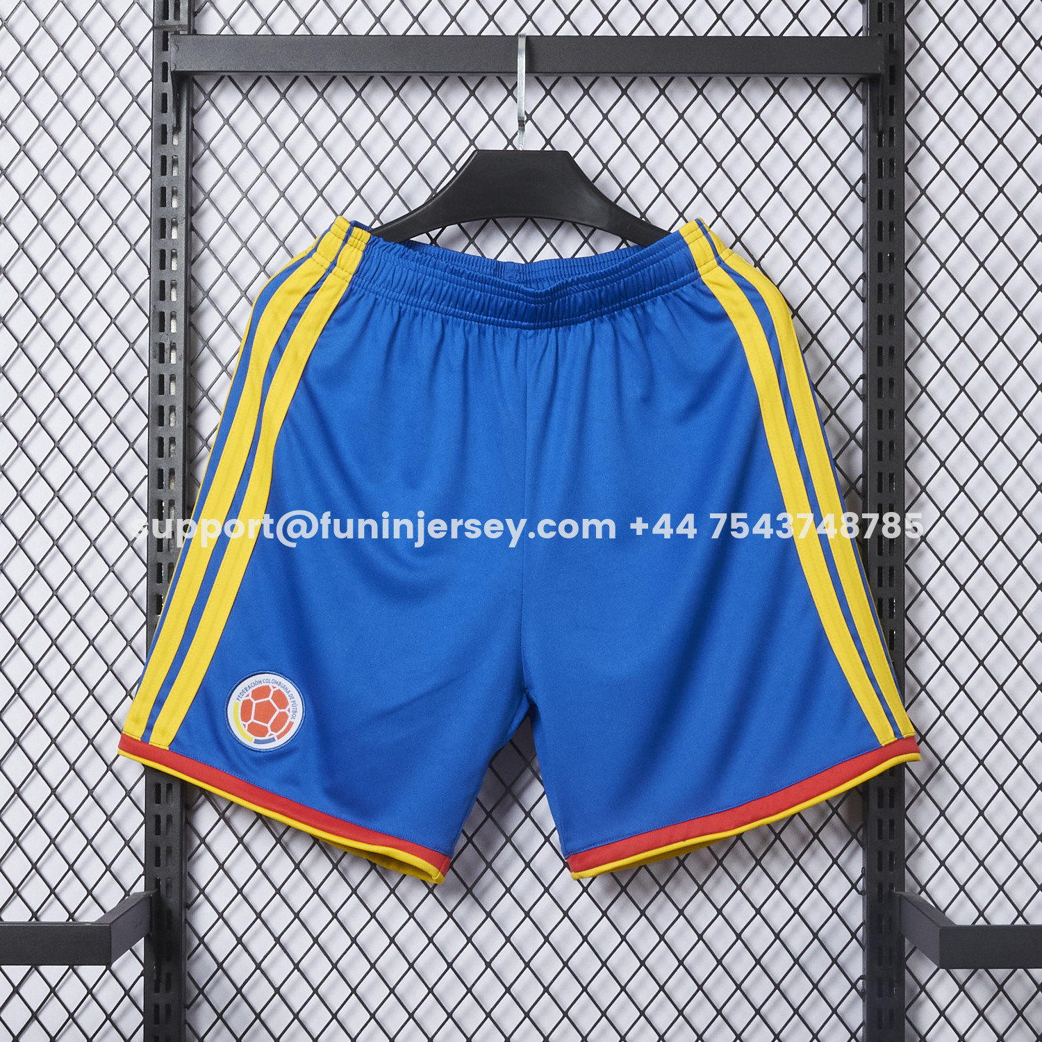 Funinjersey-Colombia 2026 Home Blue Shorts - Fans Version