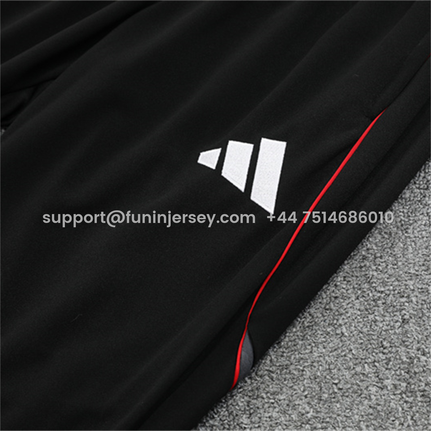 Funinjersey-Ajax 25-26 Long Sleeve Training Set - Black Top and Black Pants