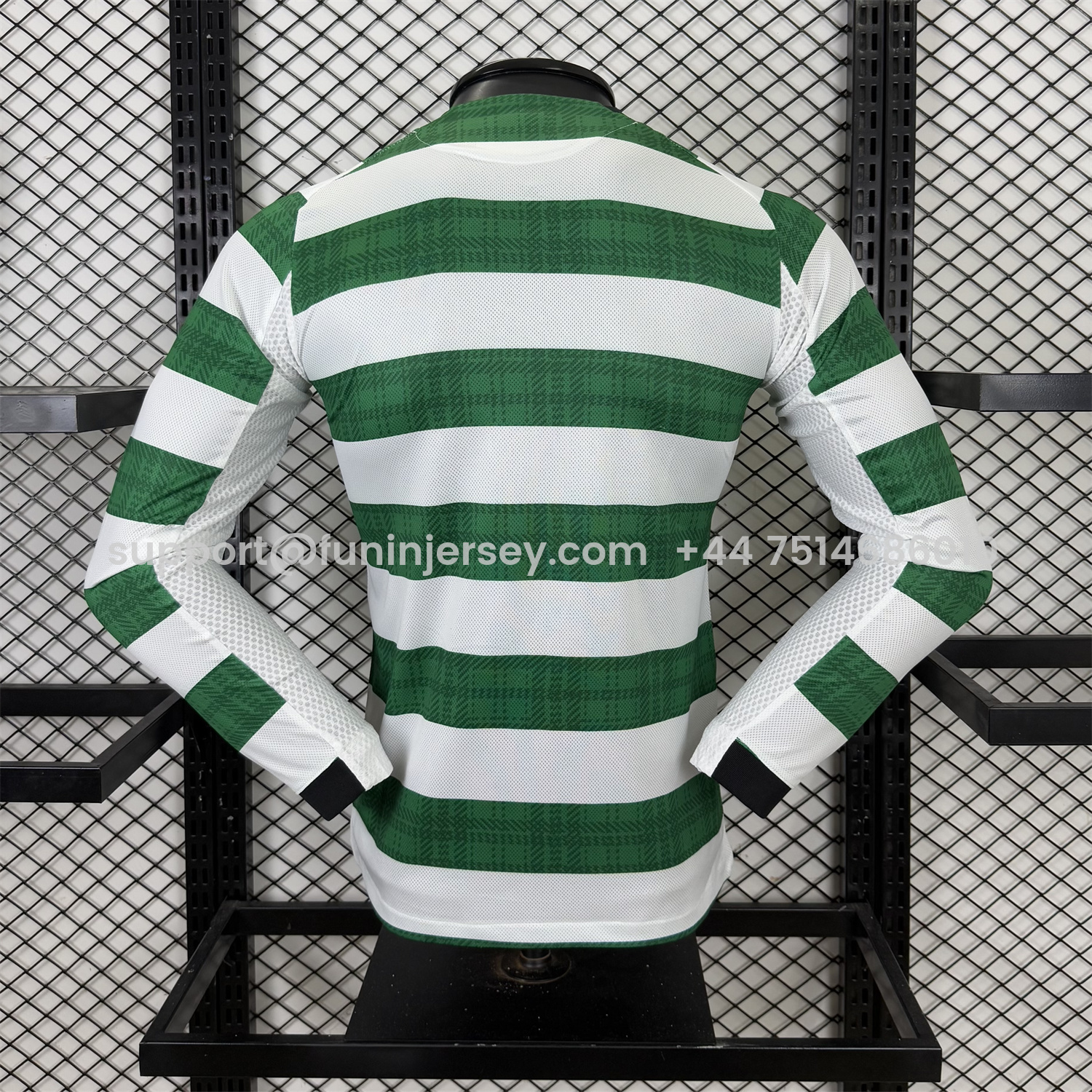 Funinjersey-Celtic 25-26 Home Long Sleeves Jersey - Player Version