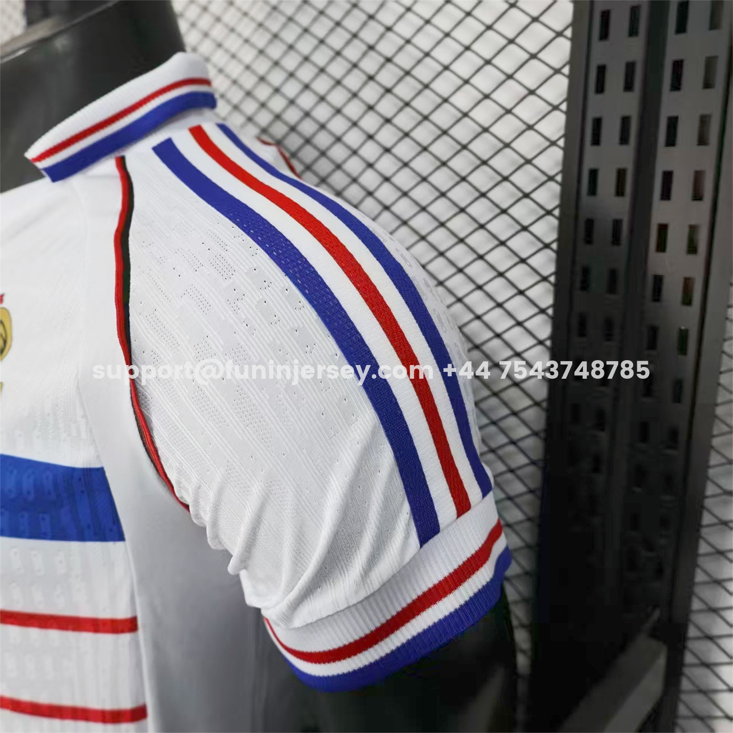 Funinjersey-Retro France 1998 Away White Jersey - Player Version