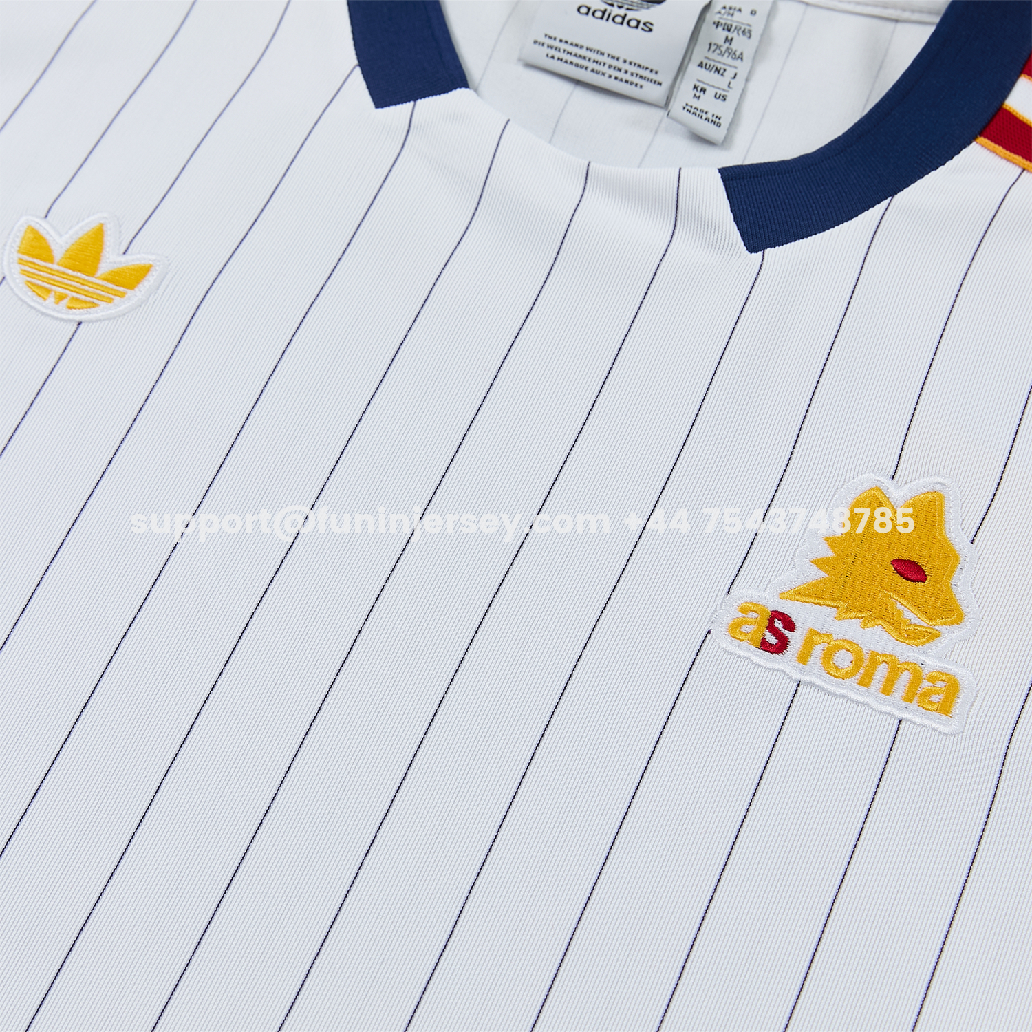 Funinjersey-Roma 25-26 Retro Style Short-Sleeve Training Set - White Top & White Pants