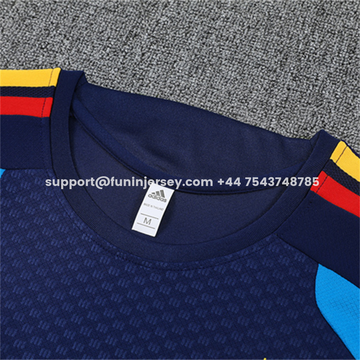 Funinjersey-Spain 2026 Short-Sleeve Training Set - Royal Blue Top & Shorts