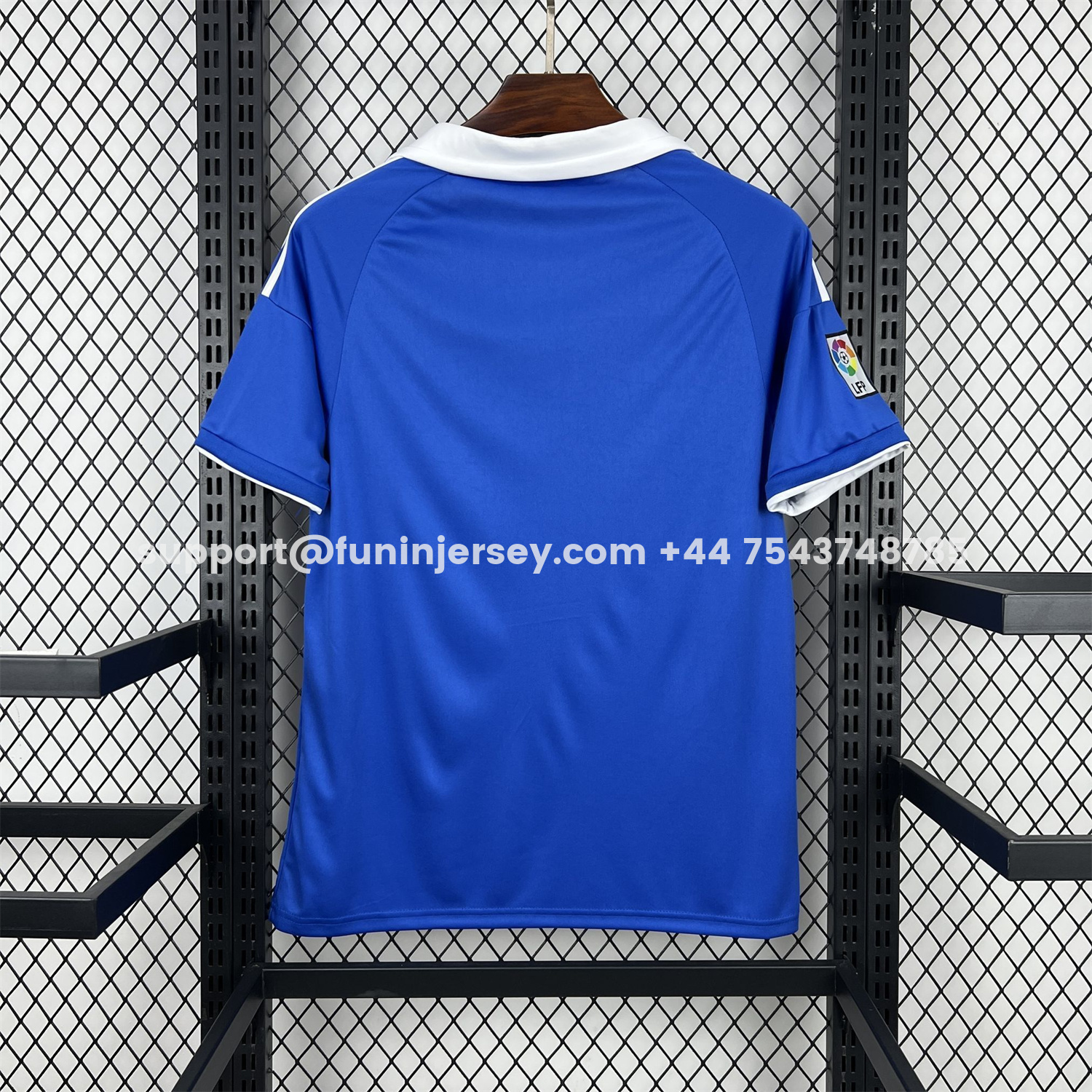 Funinjersey-Real Zaragoza 25-26 Retro Style Blue Polo Jersey - Fans Version