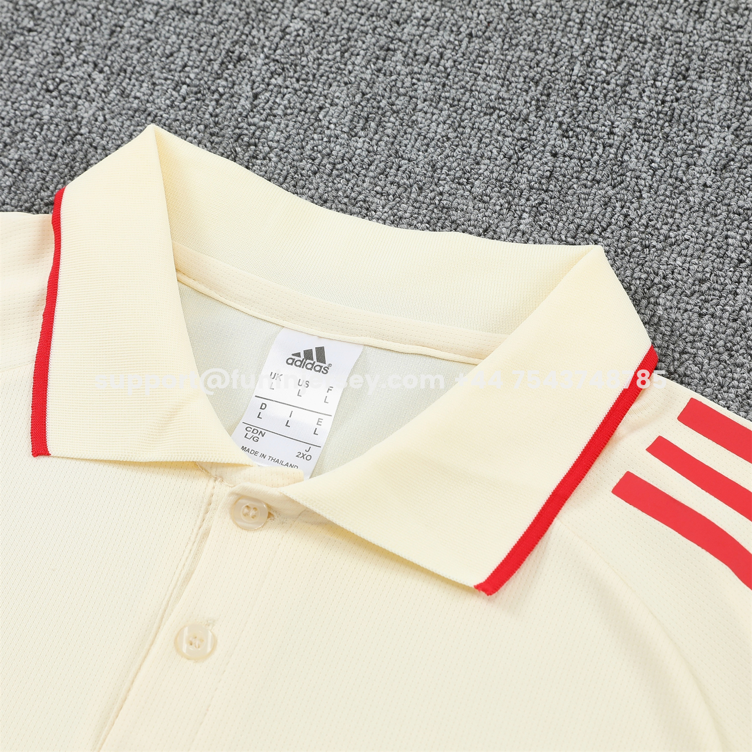 Funinjersey-Liver.pool 25-26 POLO Short-Sleeve Training Set - White Top and Black Pants