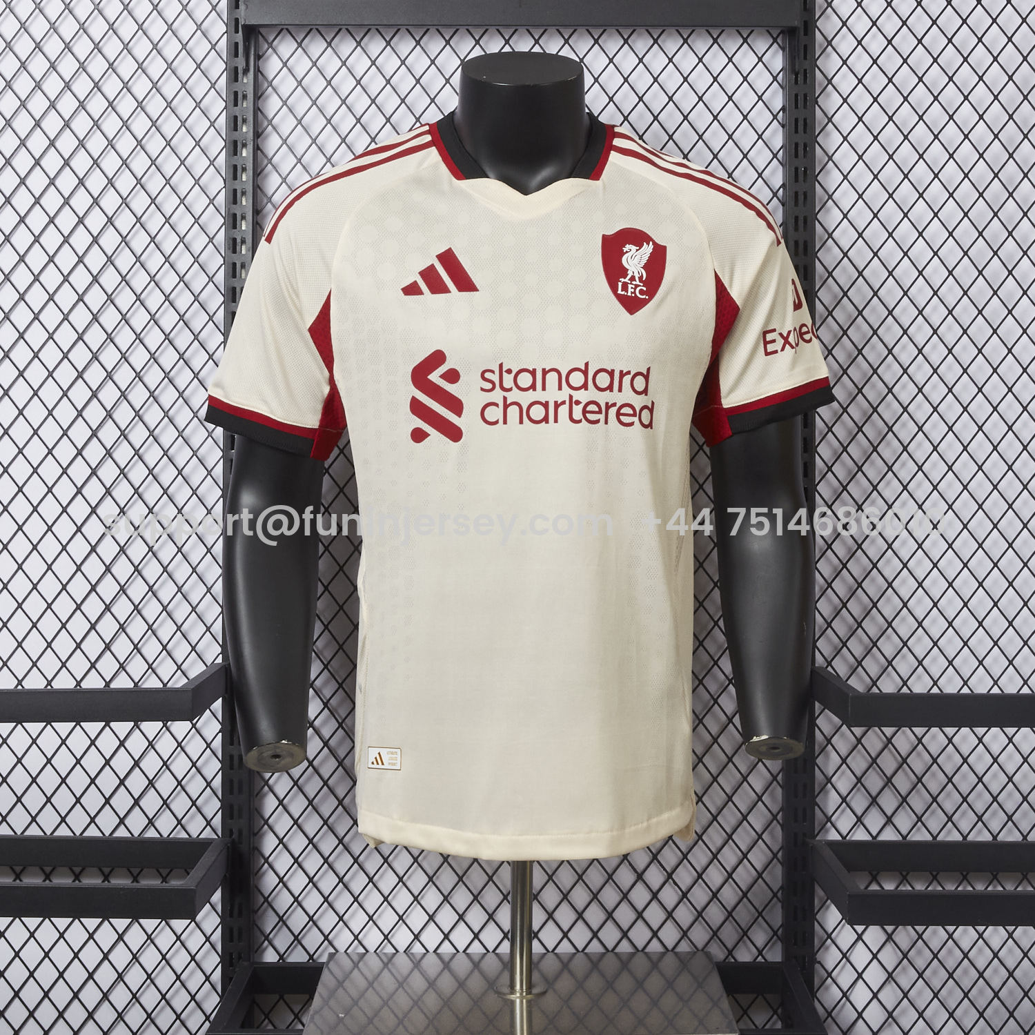 Funinjersey-Liver.pool 25-26 Away Beige Jersey - Player Version