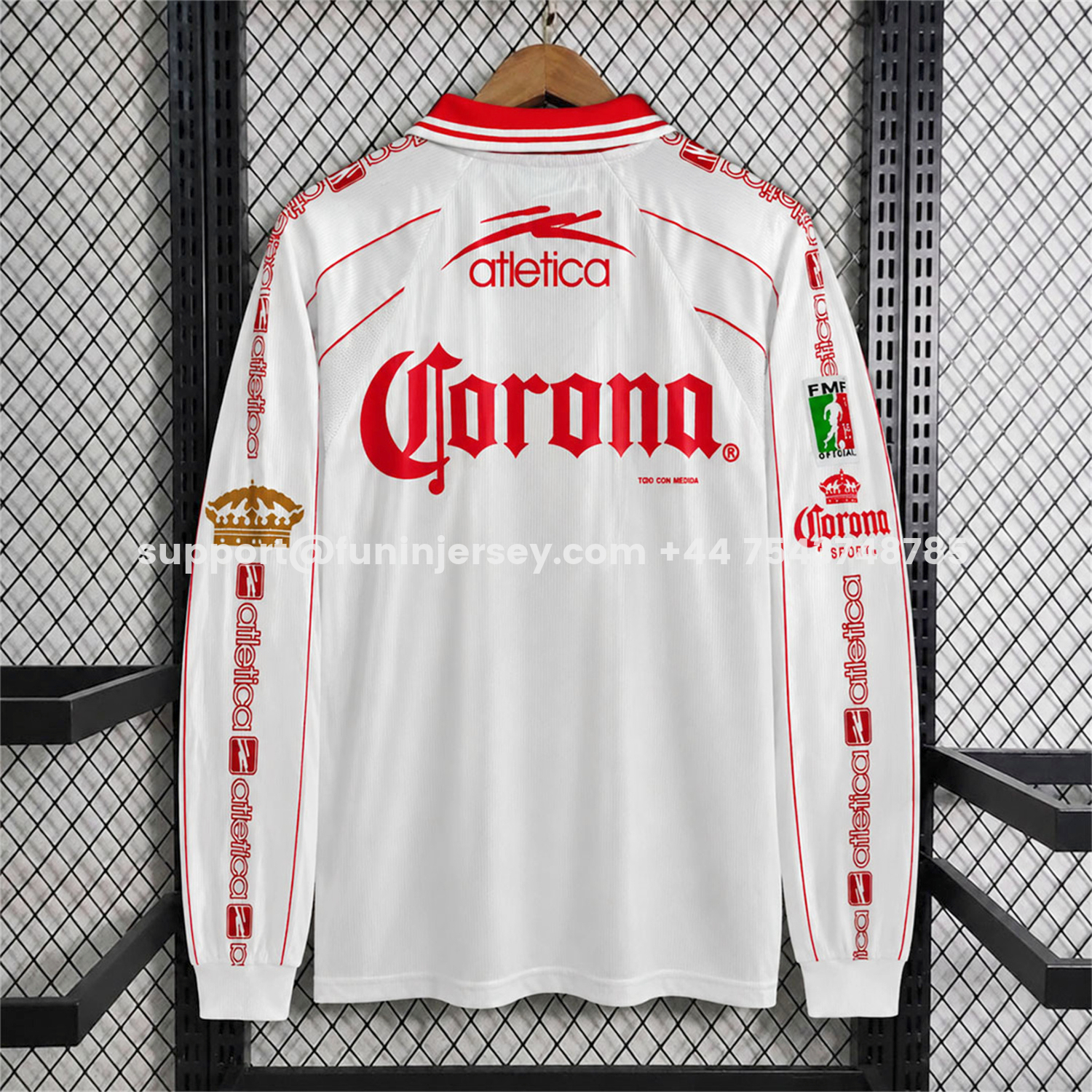 Funinjersey-Retro Toluca 1999-00 Away Long Sleeves Jersey