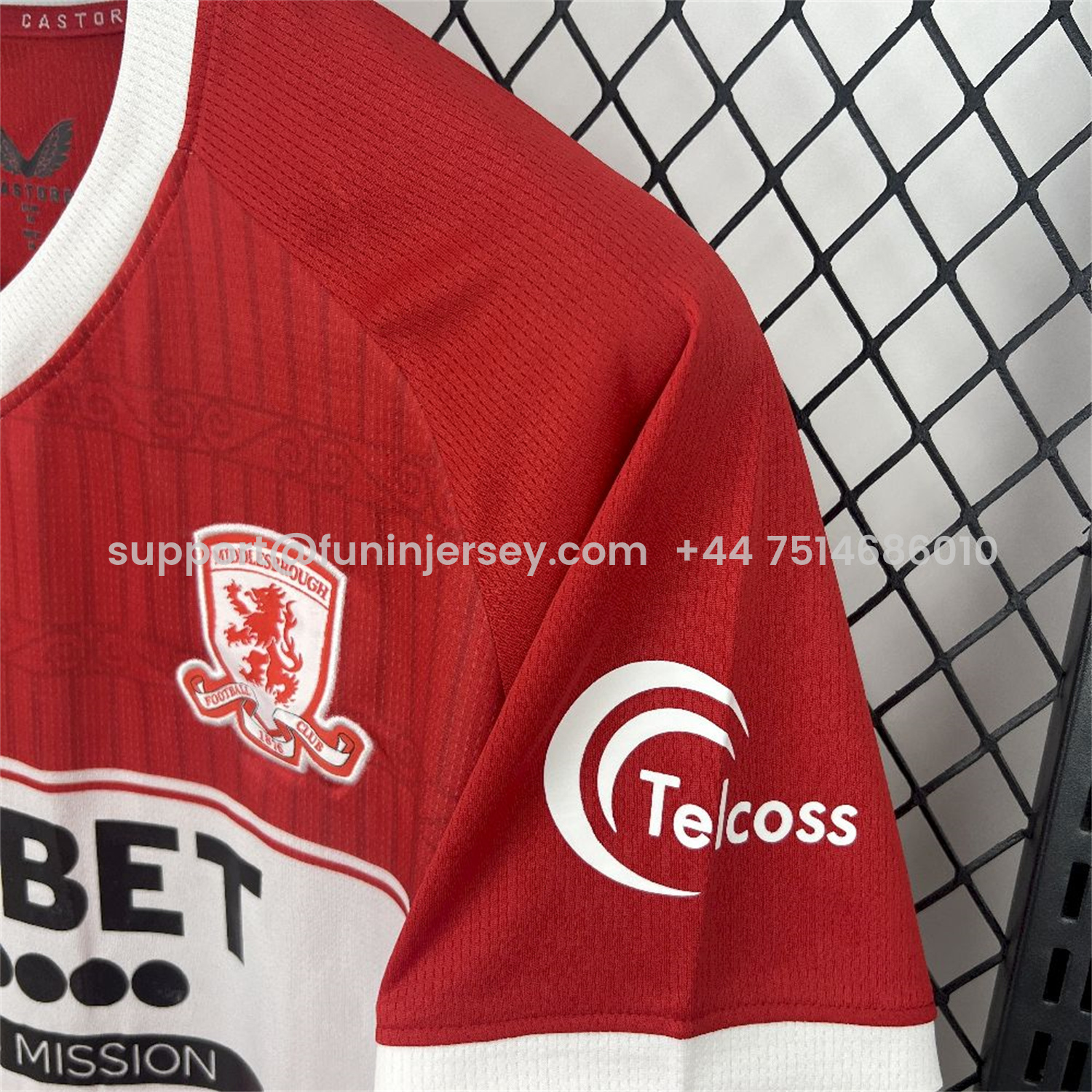 Funinjersey-Middlesbrough 25-26 Home Jersey - Fans Version