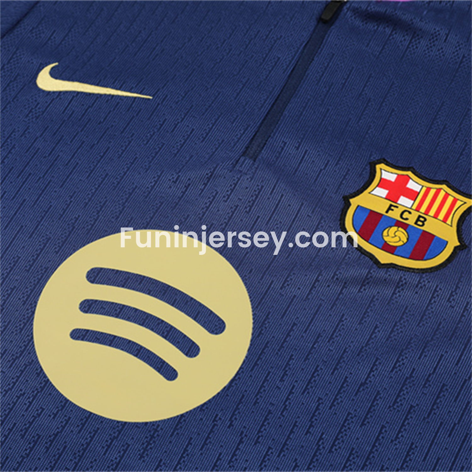 Funinjersey-Barcelona 25-26 Long Sleeves Training Set - Royal Blue top & Royal Blue Pants