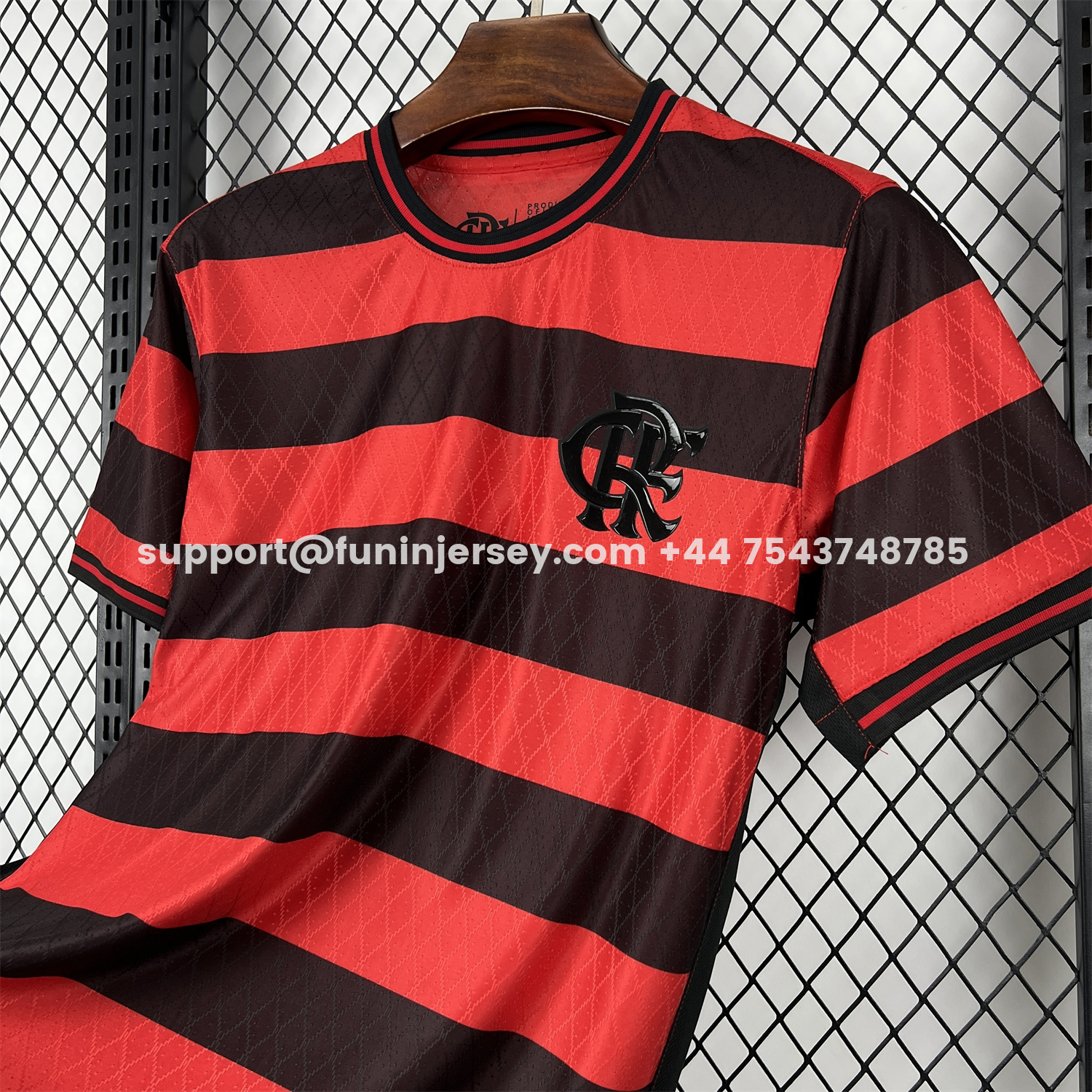 Funinjersey-Flamengo 26-27 Red And Black Pre-Match Jersey - Fans Version