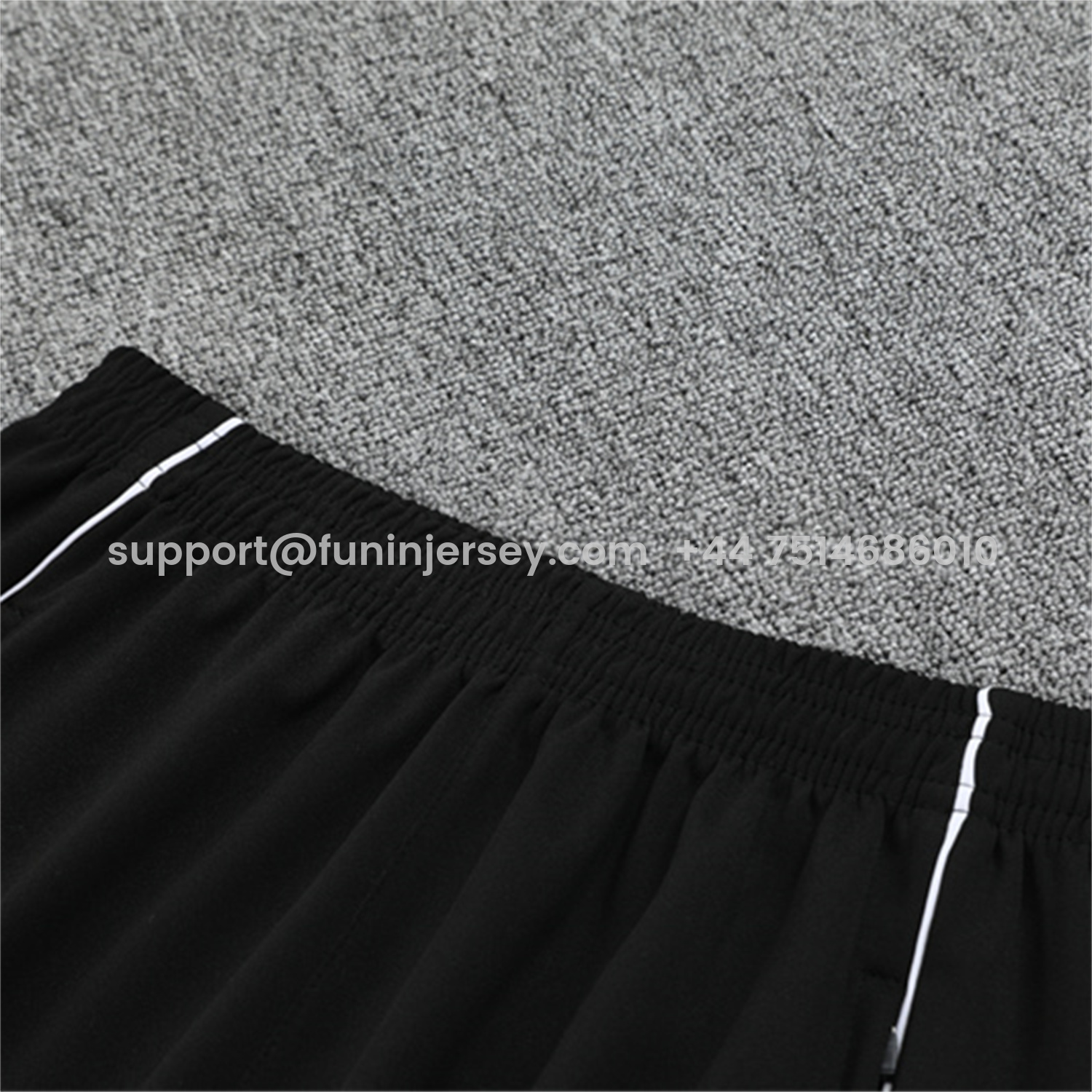 Funinjersey-Germany 25-26 Kids Long Sleeve Training Set - White Top and Black Pants