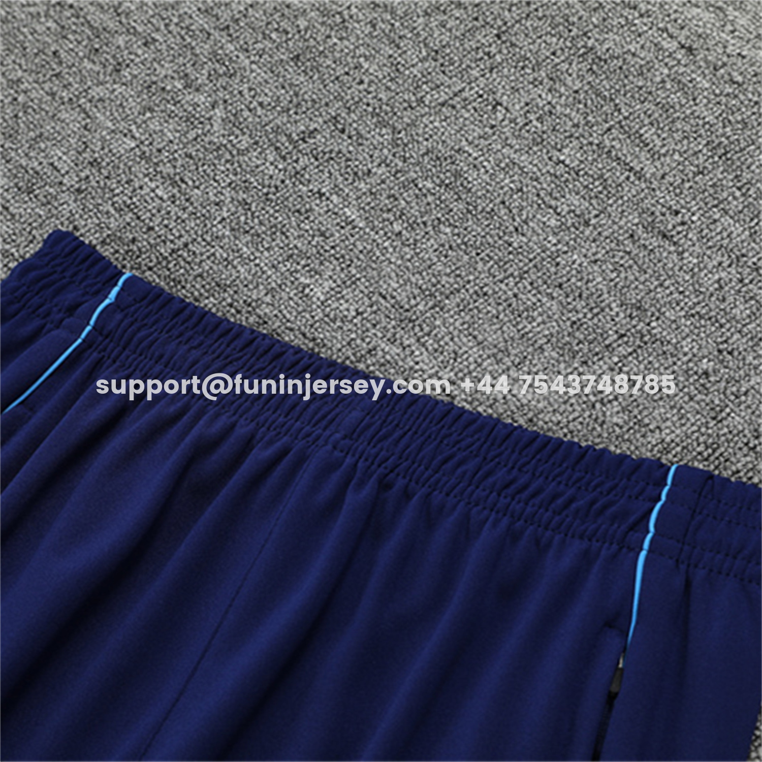 Funinjersey-Real Madrid 25-26 Long Sleeve Training Set - Deep Blue Top & Pants