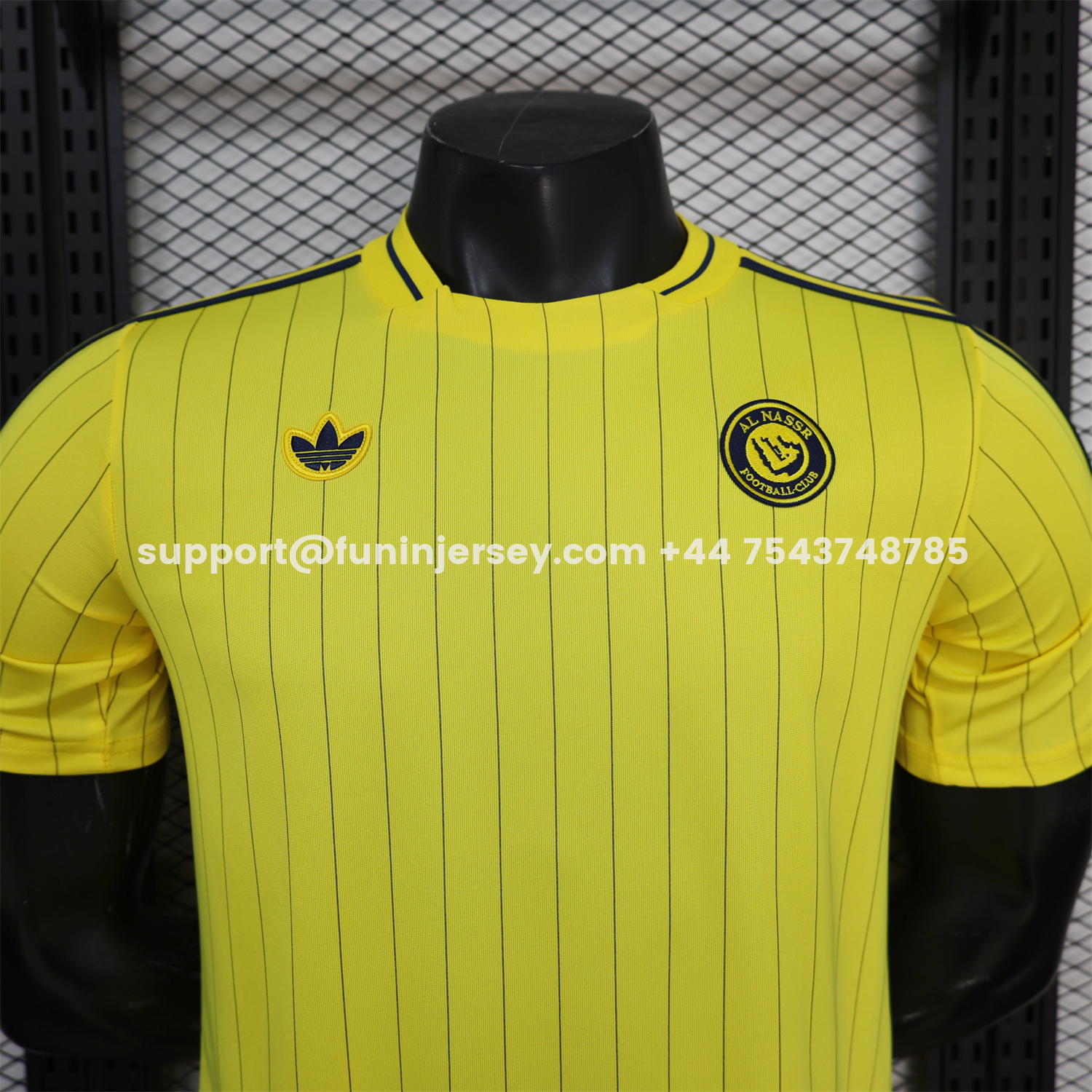 Funinjersey-Al Nassr Riyadh Victory 25-26 Terrace Icon Retro Casual Style Yellow Jersey - Player Version