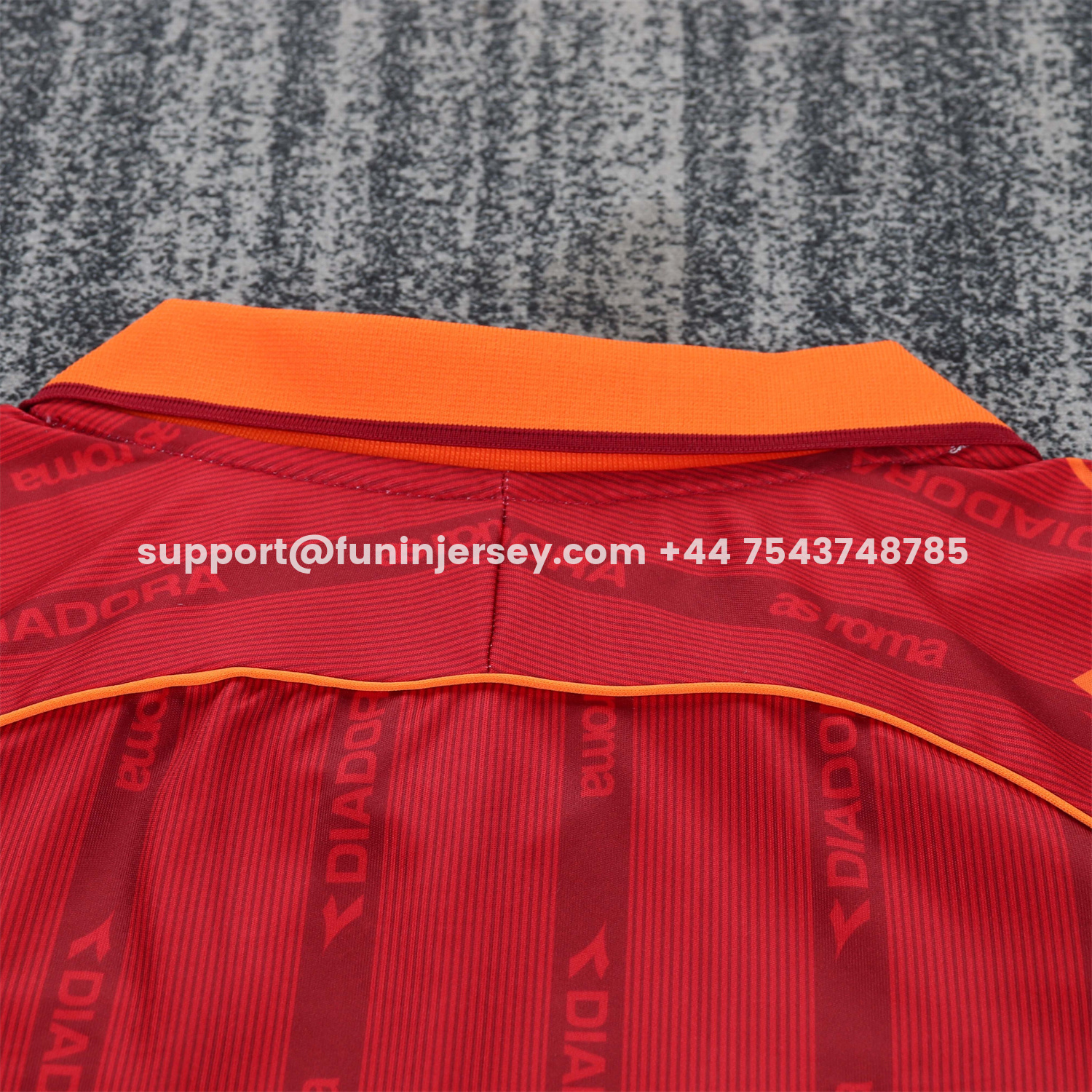Funinjersey-Retro Roma 1999-00 Home Kids Kit