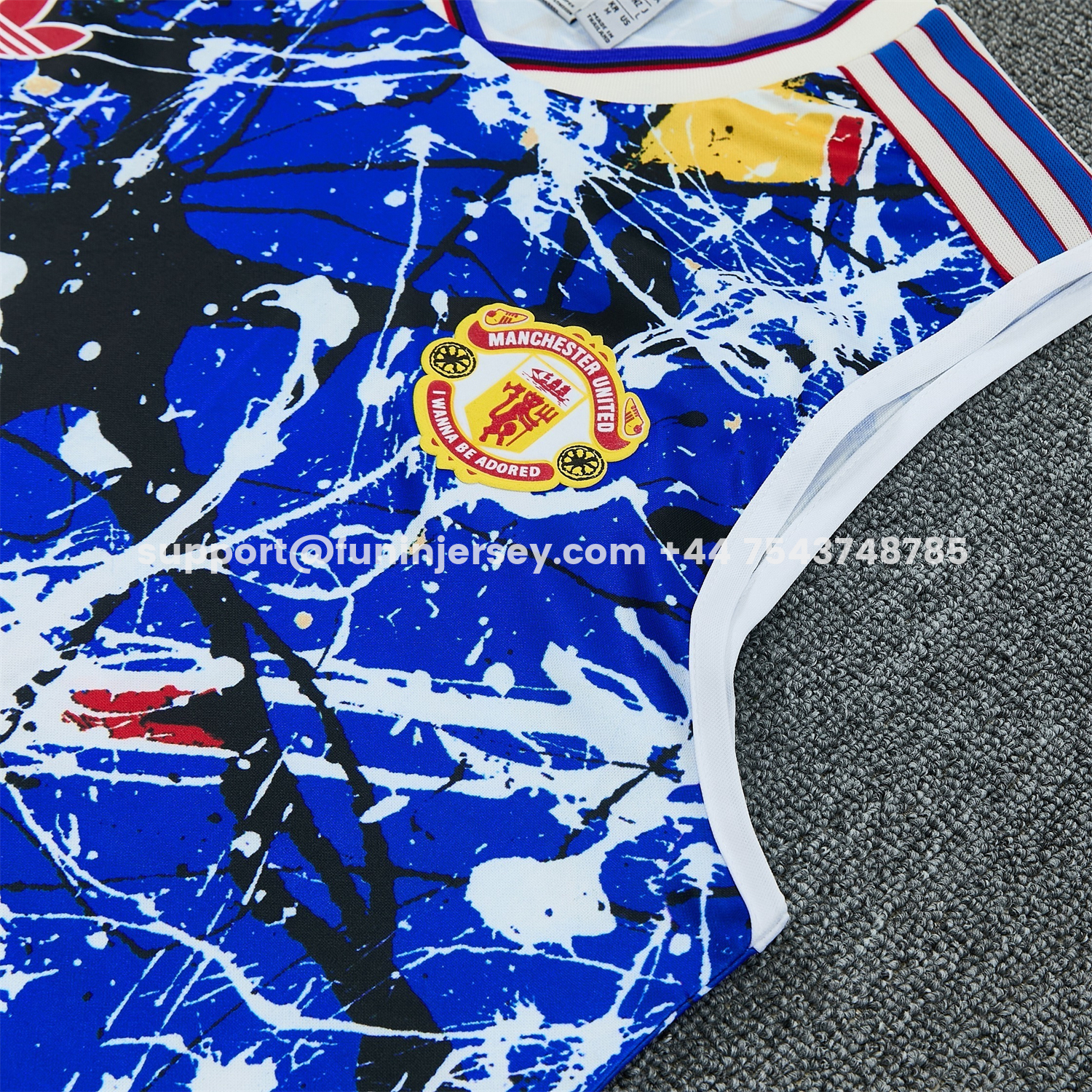 Funinjersey-Manchester United 26-27 Retro Style Vest Training Set - Colors Top & Colors Pants