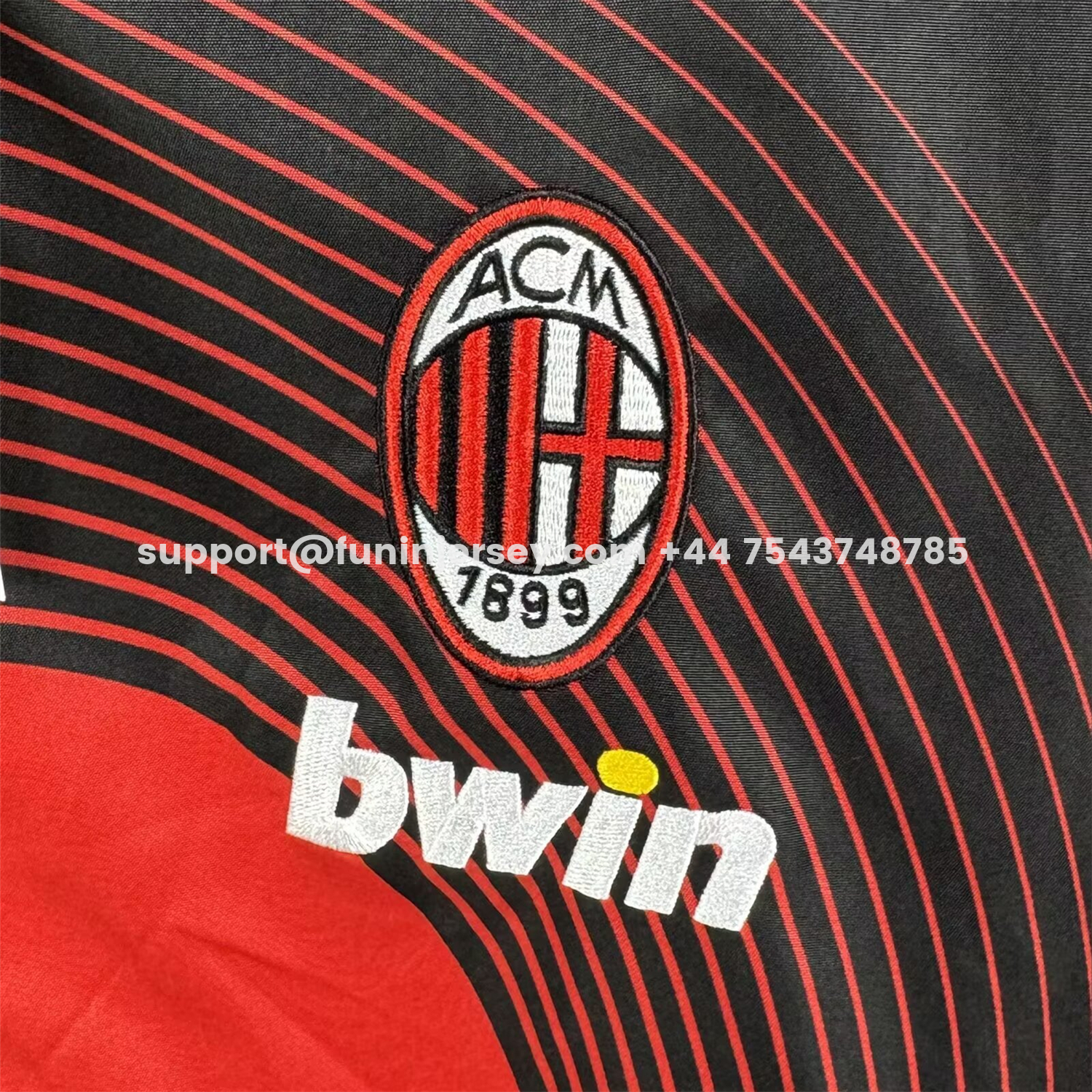 Funinjersey-Retro AC Milan 2006-07 Home Windbreaker Jacket - Red With Black