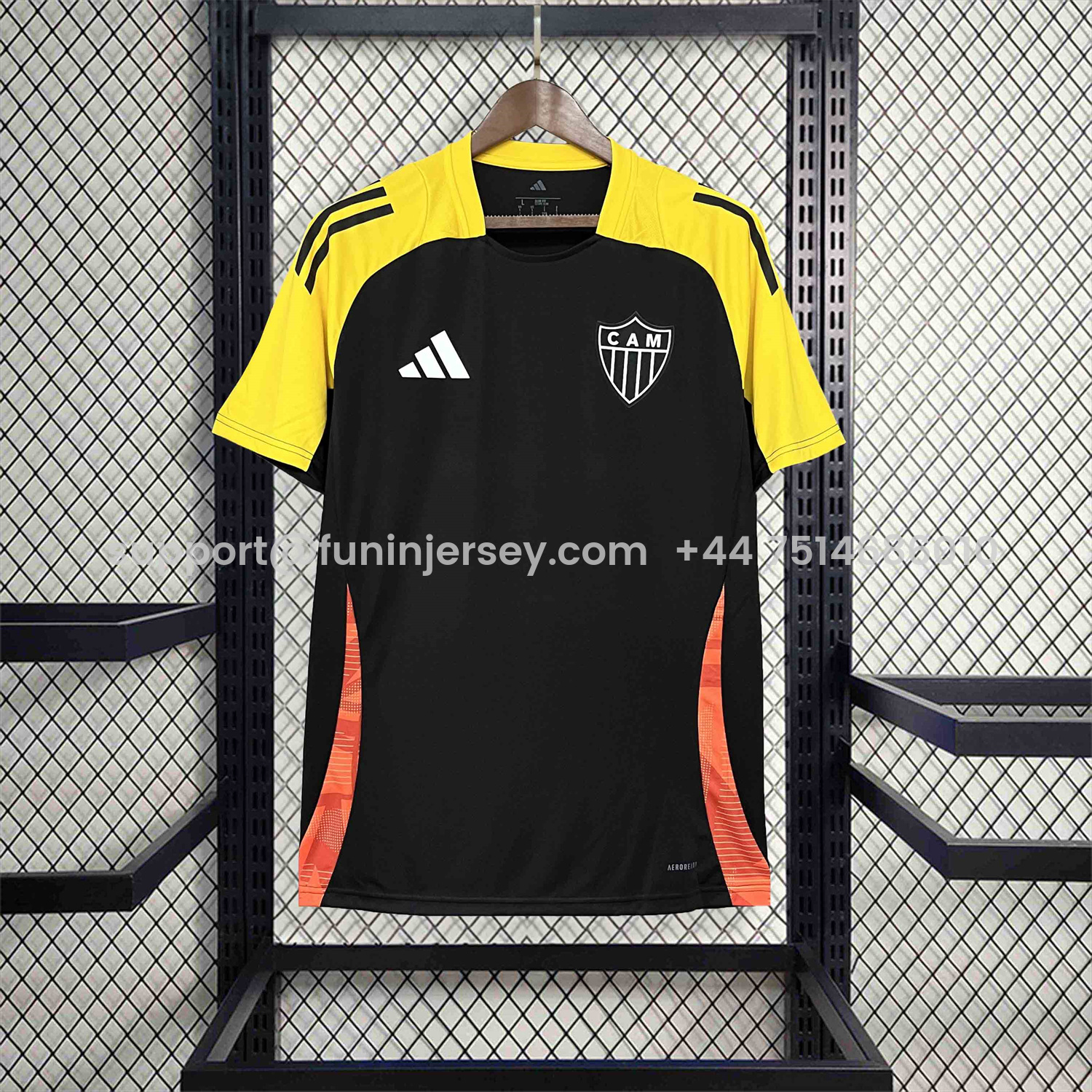 Funinjersey-Atletico Mineiro 25-26 Black Pre-Match Training Unsponsored Jersey - Fans Version
