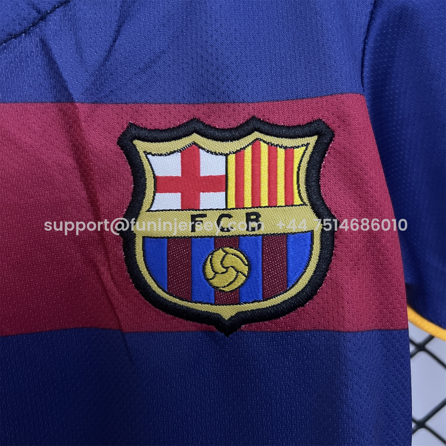 Funinjersey-Retro Barcelona 2015-16 Home Kids Kit