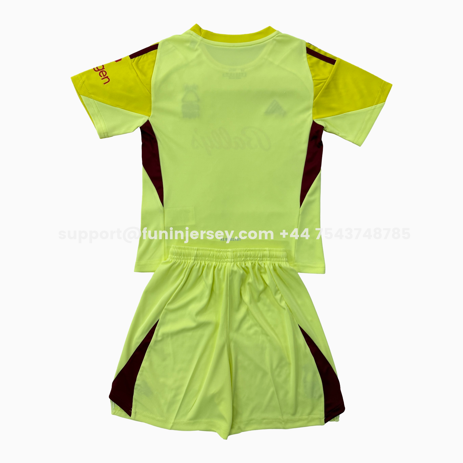 Funinjersey-Nottingham Forest 25-26 Yellow Goalkeeper Men's Adult Jersey Set - Fans Version