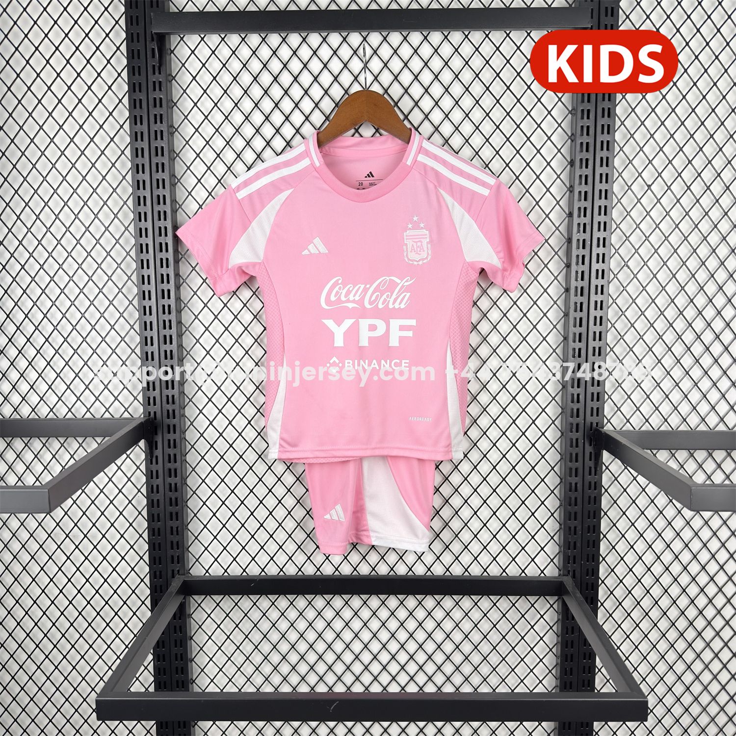 Funinjersey-Argentina 2026 Pink Special Kids Kit