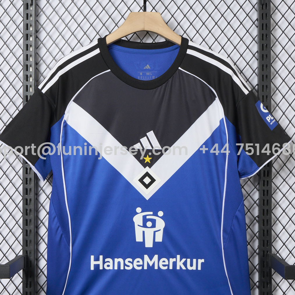 Funinjersey-Hamburger SV 25-26 Away Jersey - Fans Version