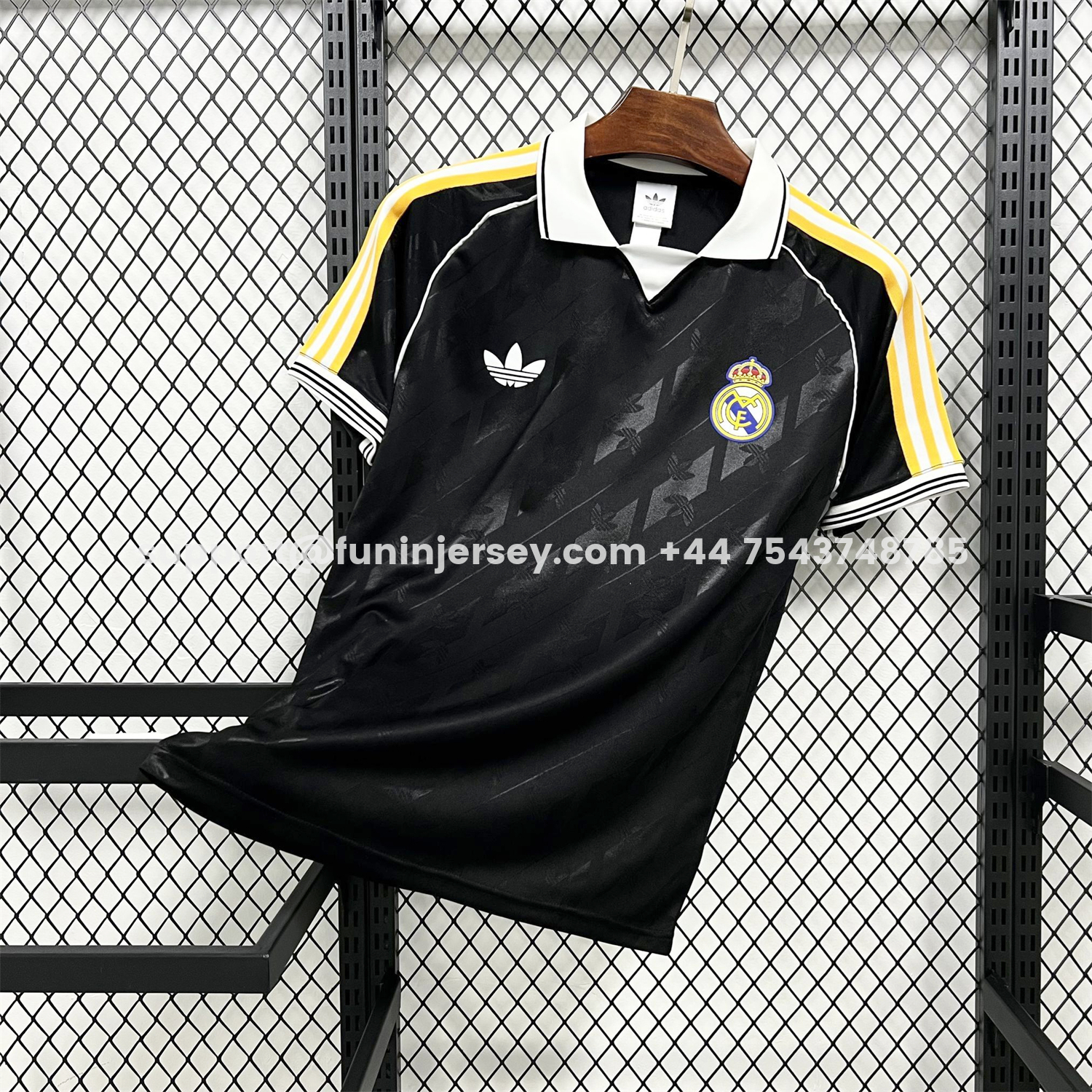 Funinjersey-Real Madrid 26-27 Black Casual Jersey - Fans Version